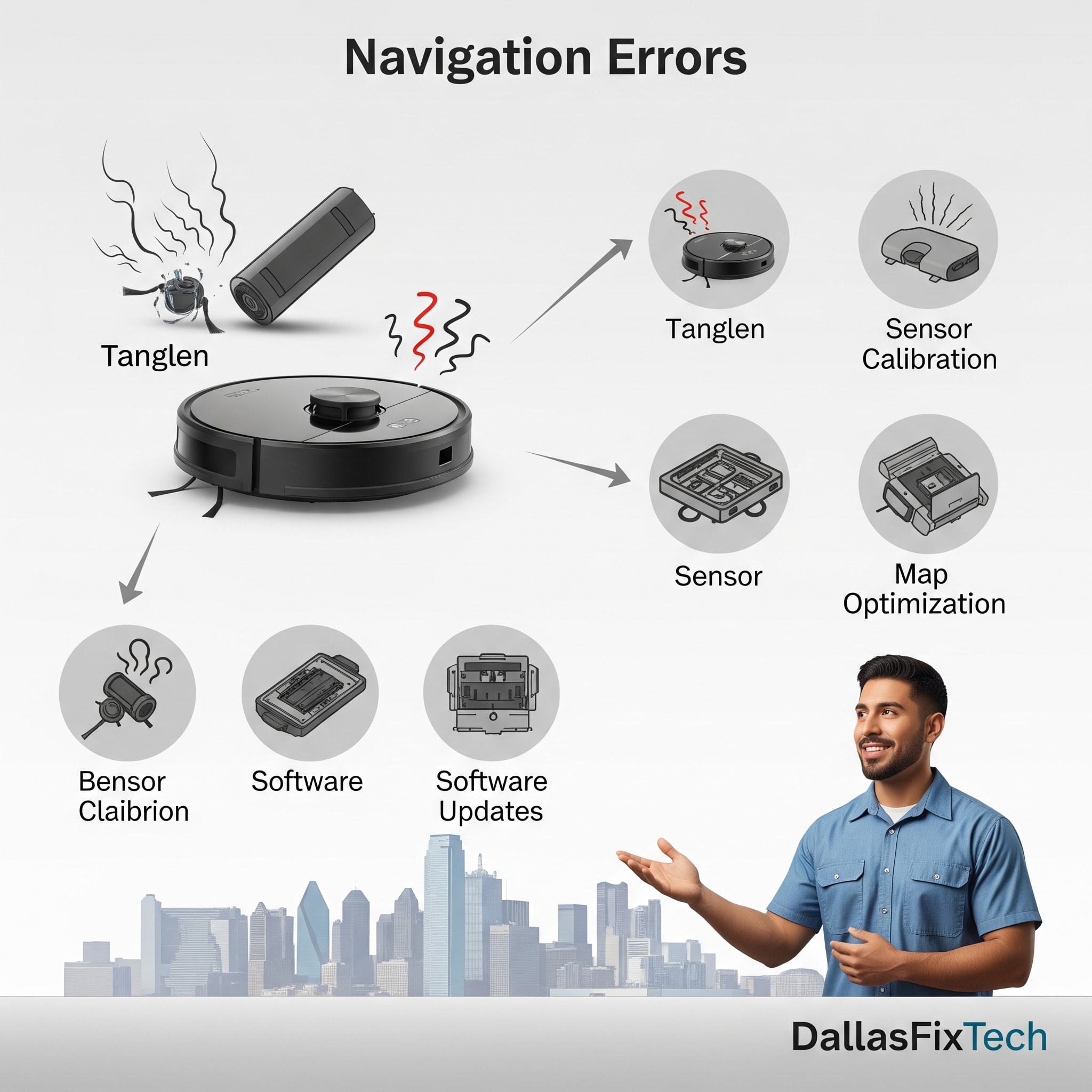 Fix Robot Vacuum Navigation Errors: DallasFixTech’s Guide for Efficient Cleaning in Dallas, TX