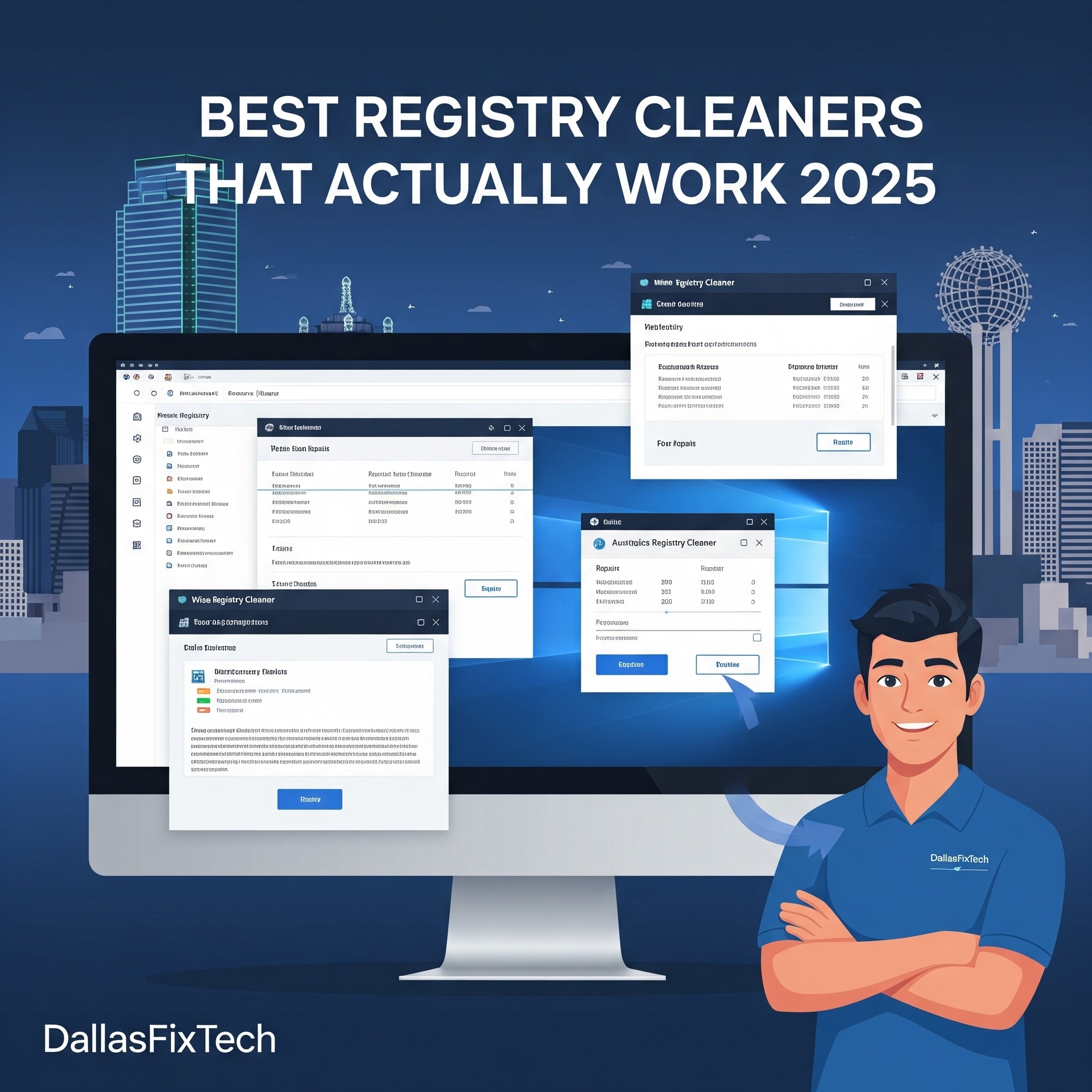 Best Registry Cleaners That Actually Work (2025 Edition): DallasFixTech’s Safe Picks for Dallas, TX