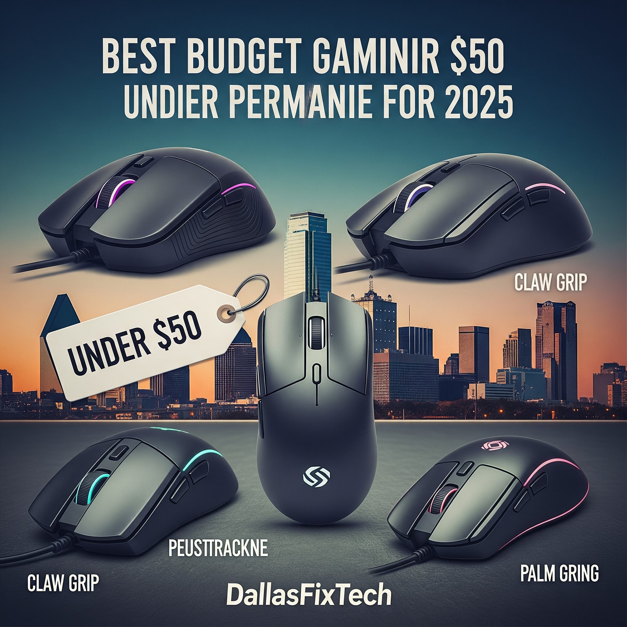 The Best Budget Gaming Mice Under $50 (2025): DallasFixTech Picks