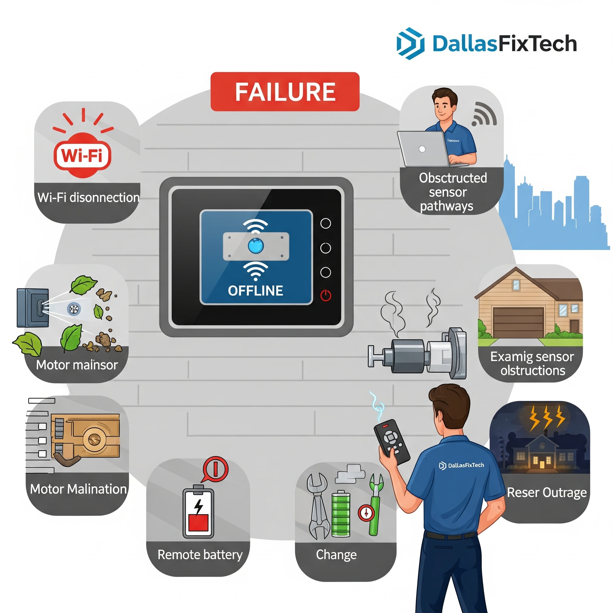 Why Your Smart Garage Door Opener Fails: DallasFixTech's Solutions for Dallas, TX