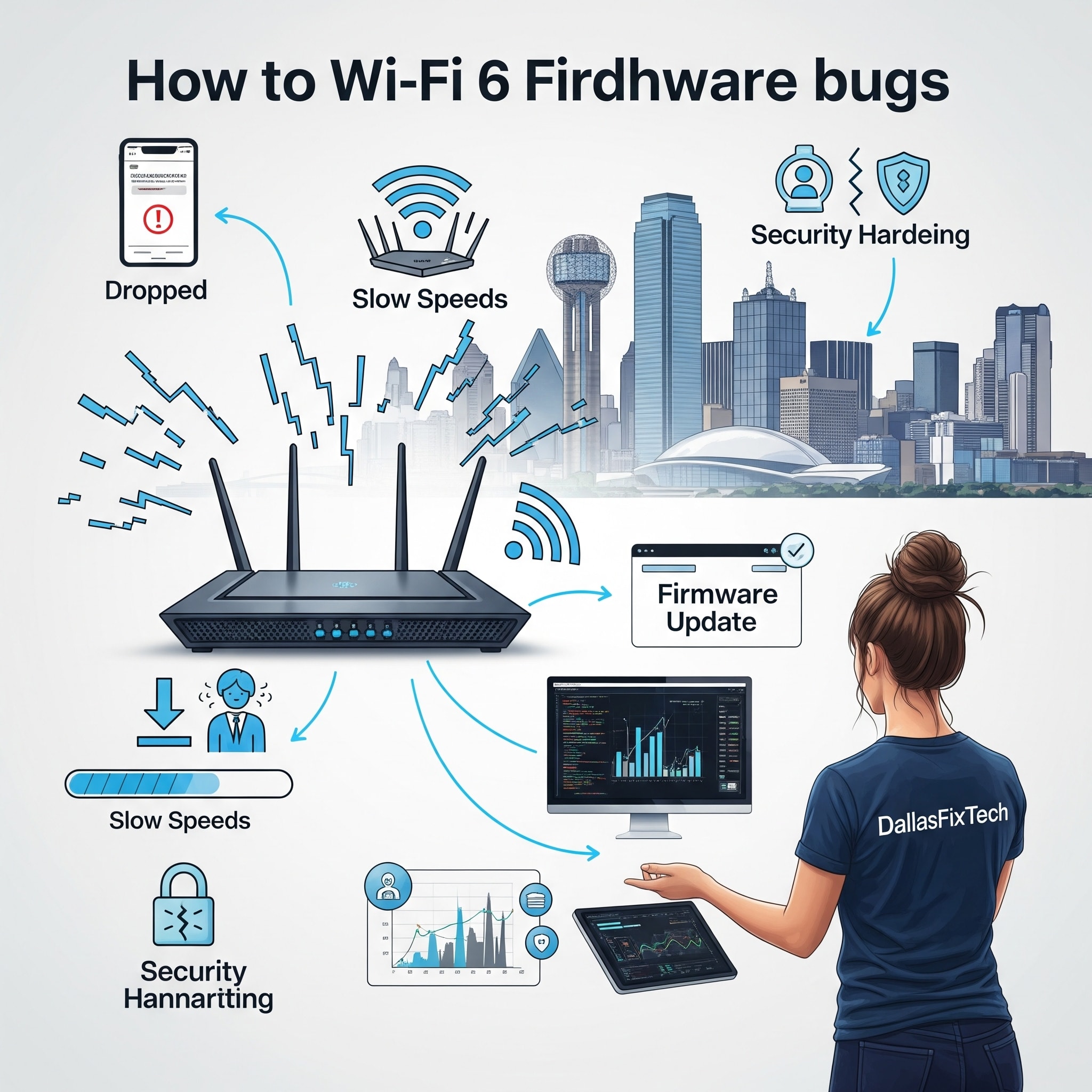 Fix Wi-Fi 6 Router Firmware Bugs: DallasFixTech’s Guide for Stable, Fast Networks in Dallas, TX
