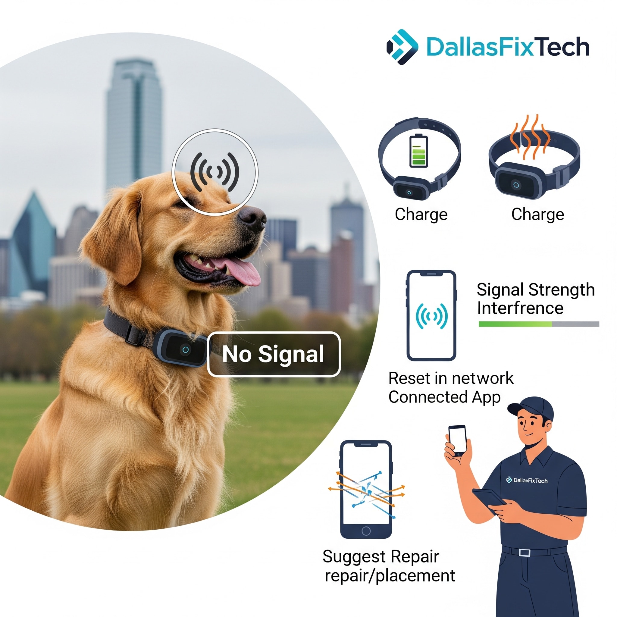 Why Smart Dog Collars Lose GPS Tracking: DallasFixTech's Solutions for Pet Safety in Dallas, TX