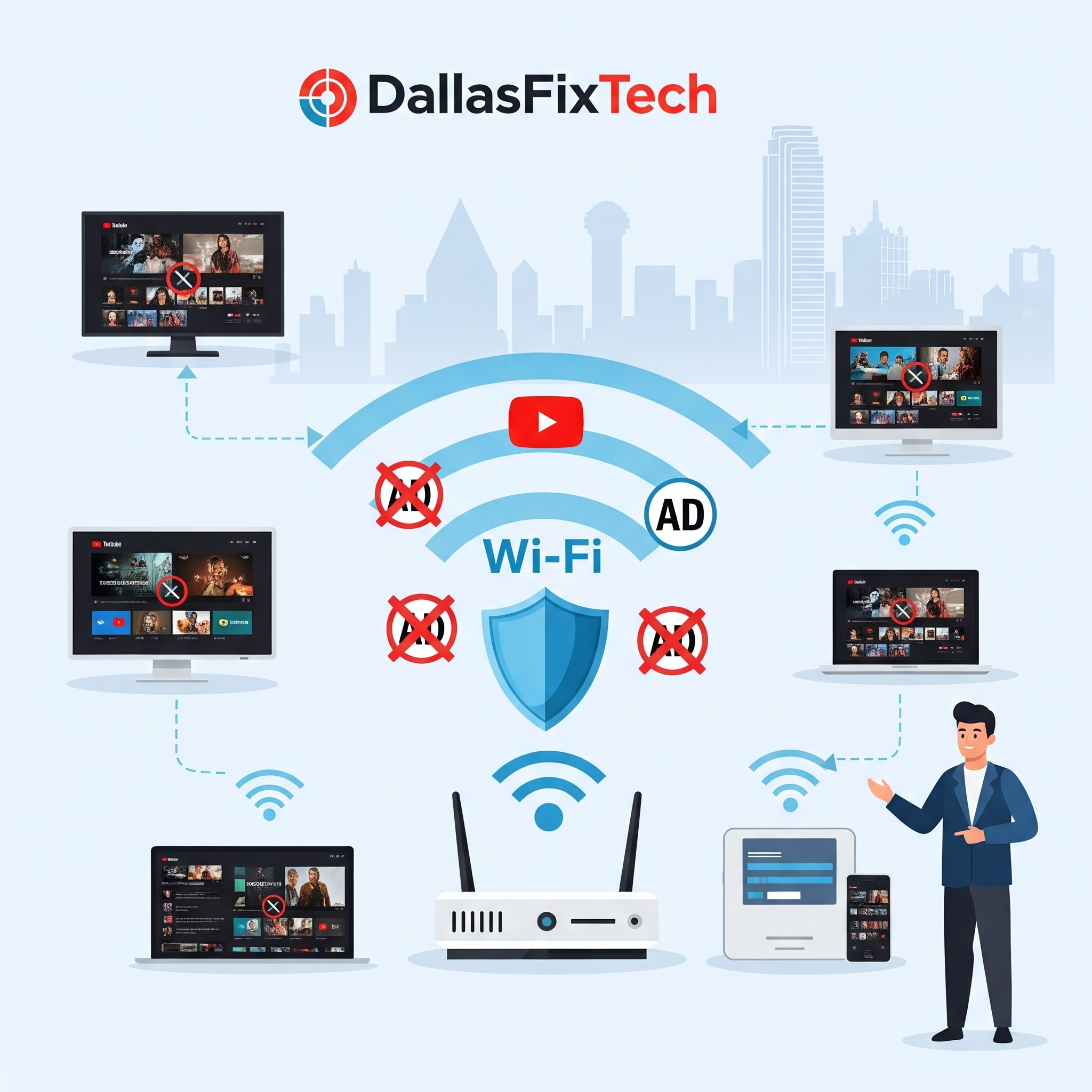 Blocking YouTube Ads at Router Level: Effective 2025 Methods for Dallas Homes – DallasFixTech Guide