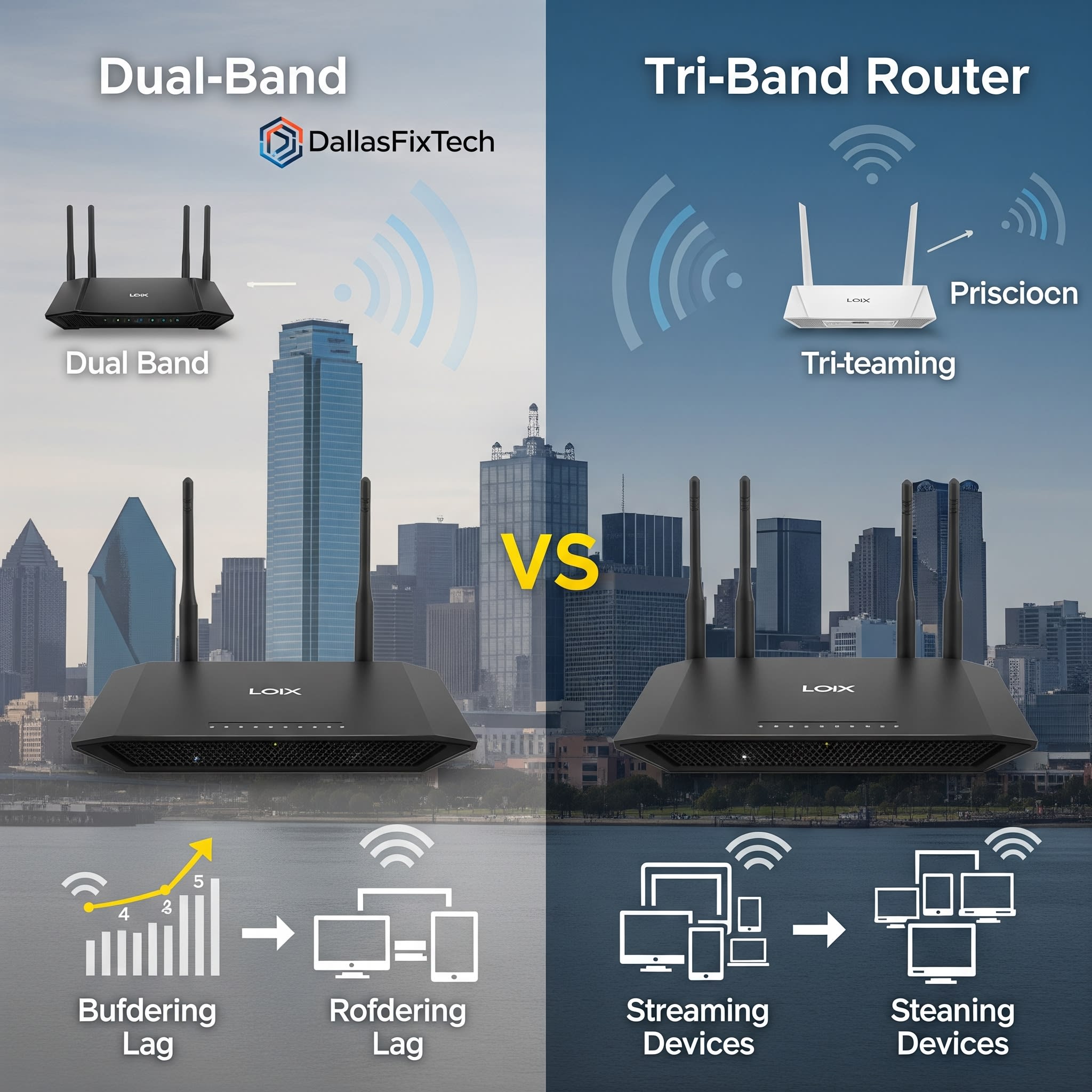 Dual-Band vs. Tri-Band Routers: What Dallas Users Need to Know – DallasFixTech Guide