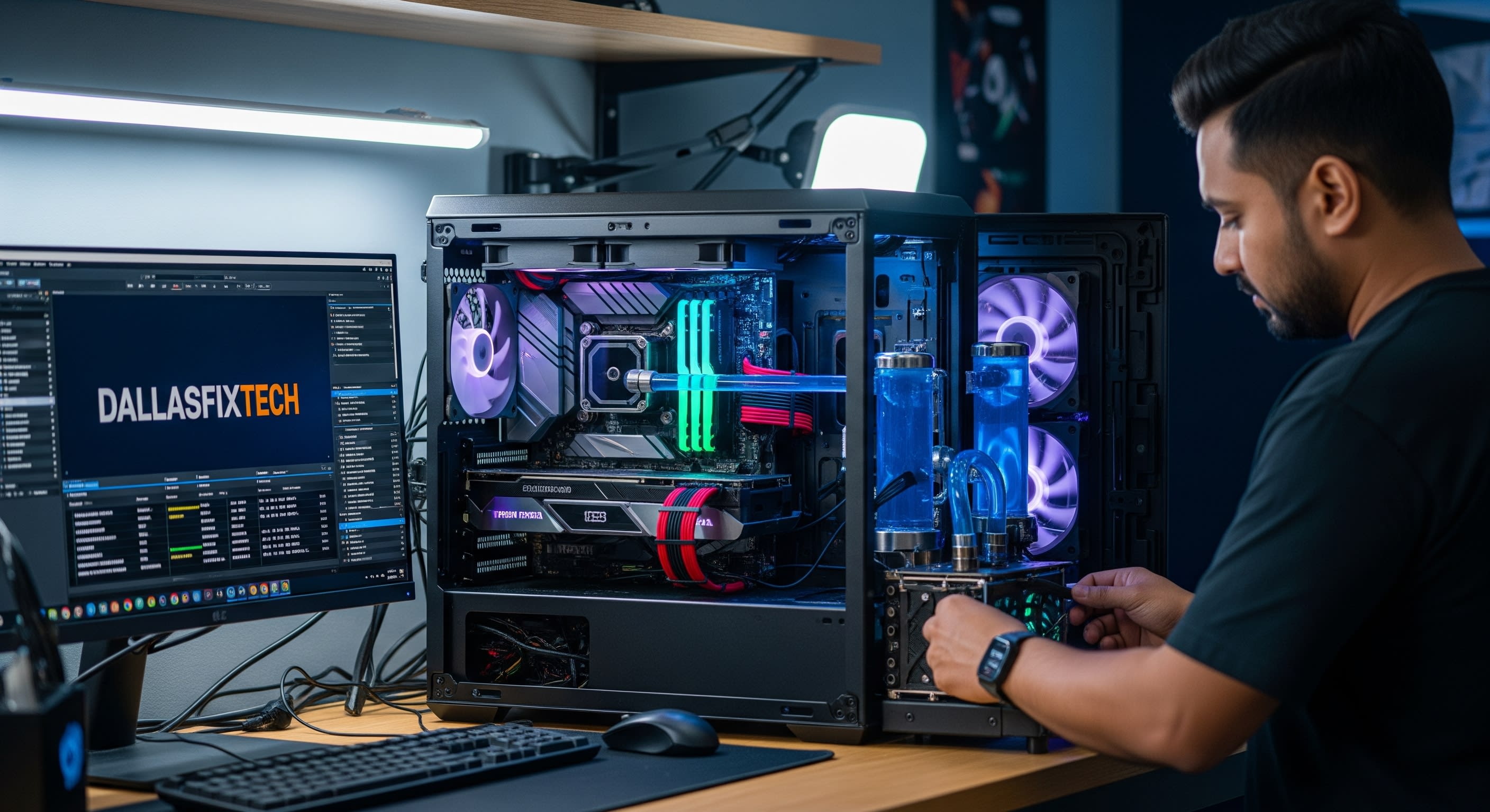 Custom Water Cooling Loop PC Builds in Dallas, TX – DallasFixTech