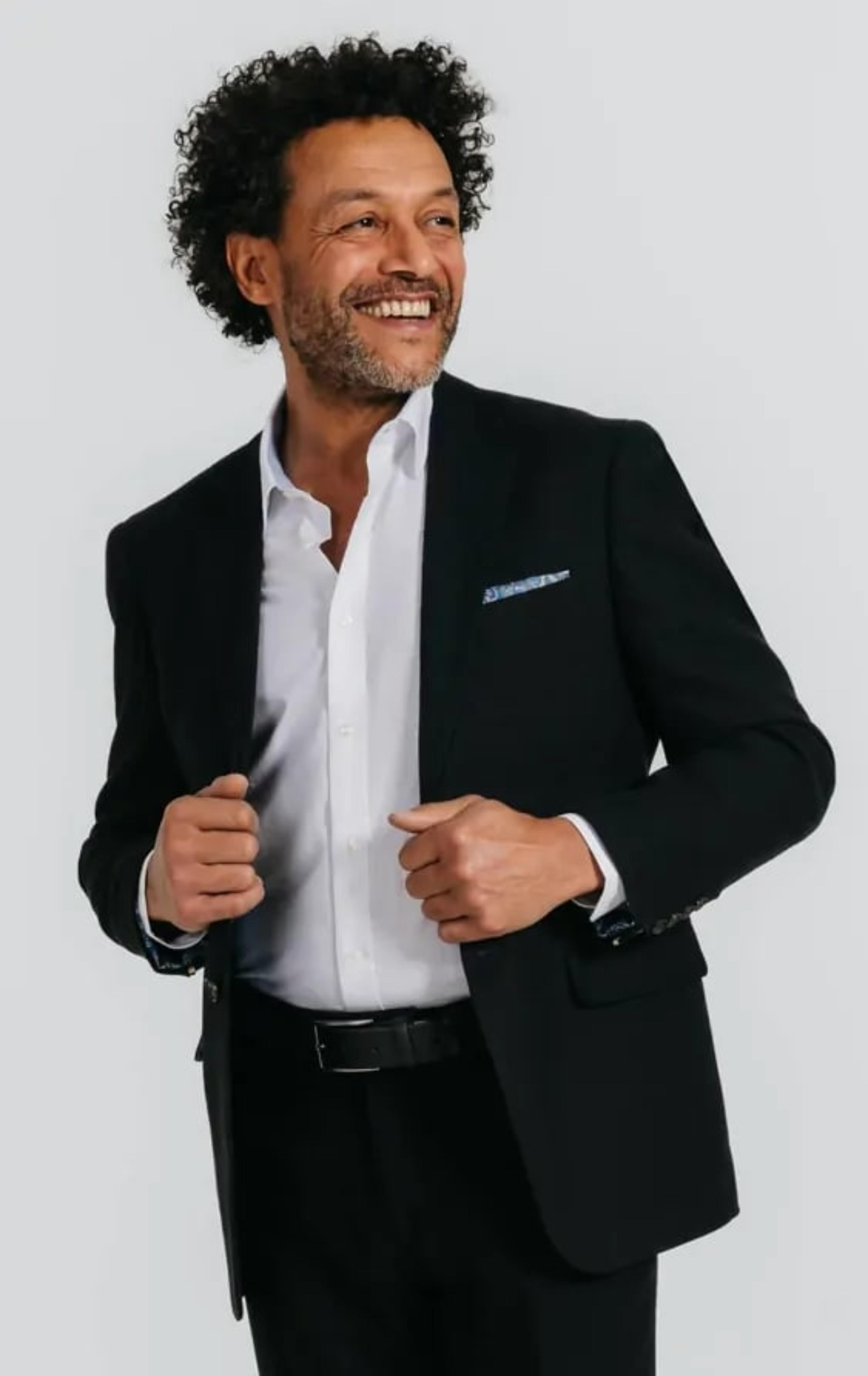 Black Linen Twill Suit Jacket thumbnail 9