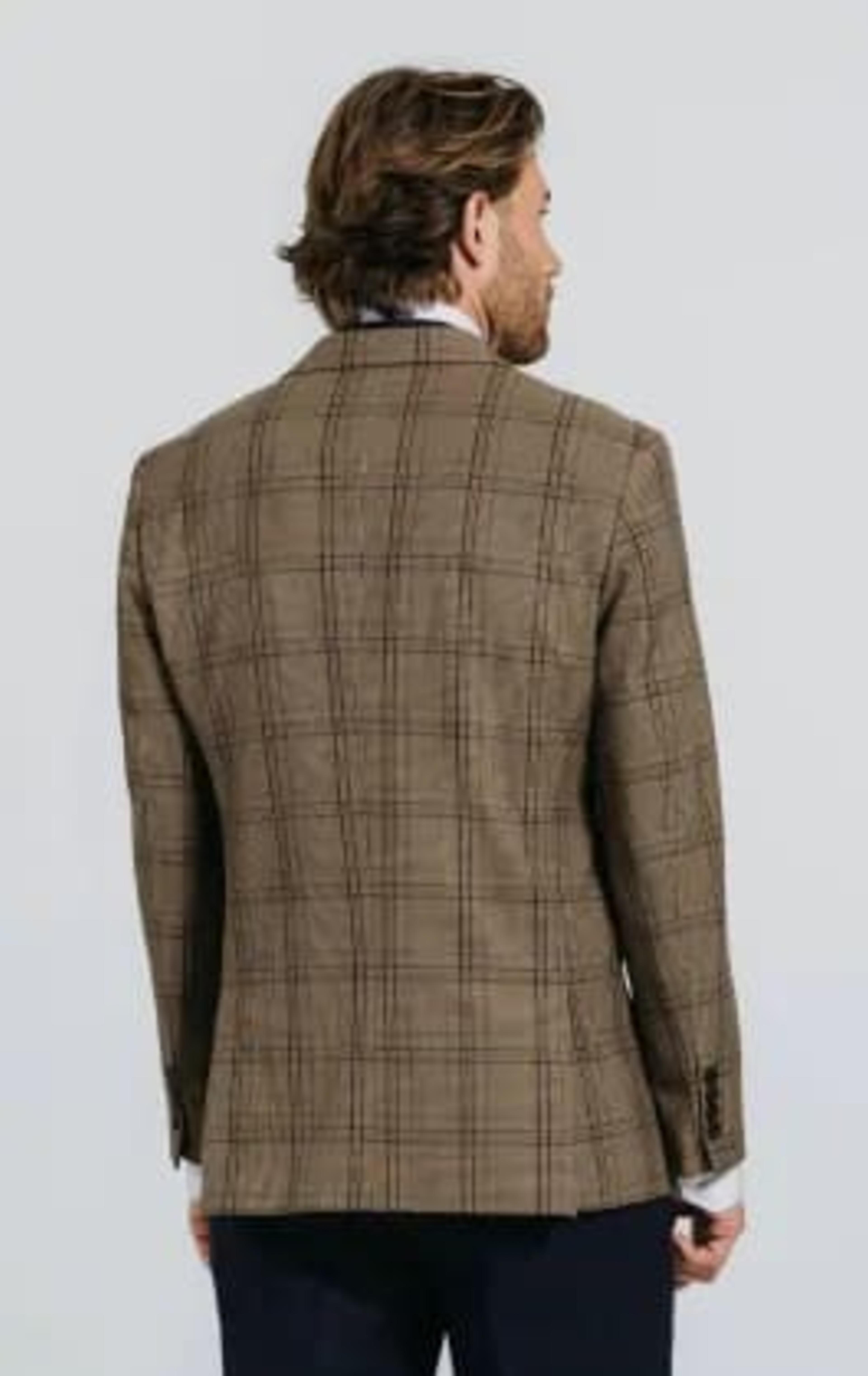 Brown Bold Check Jacket thumbnail 4
