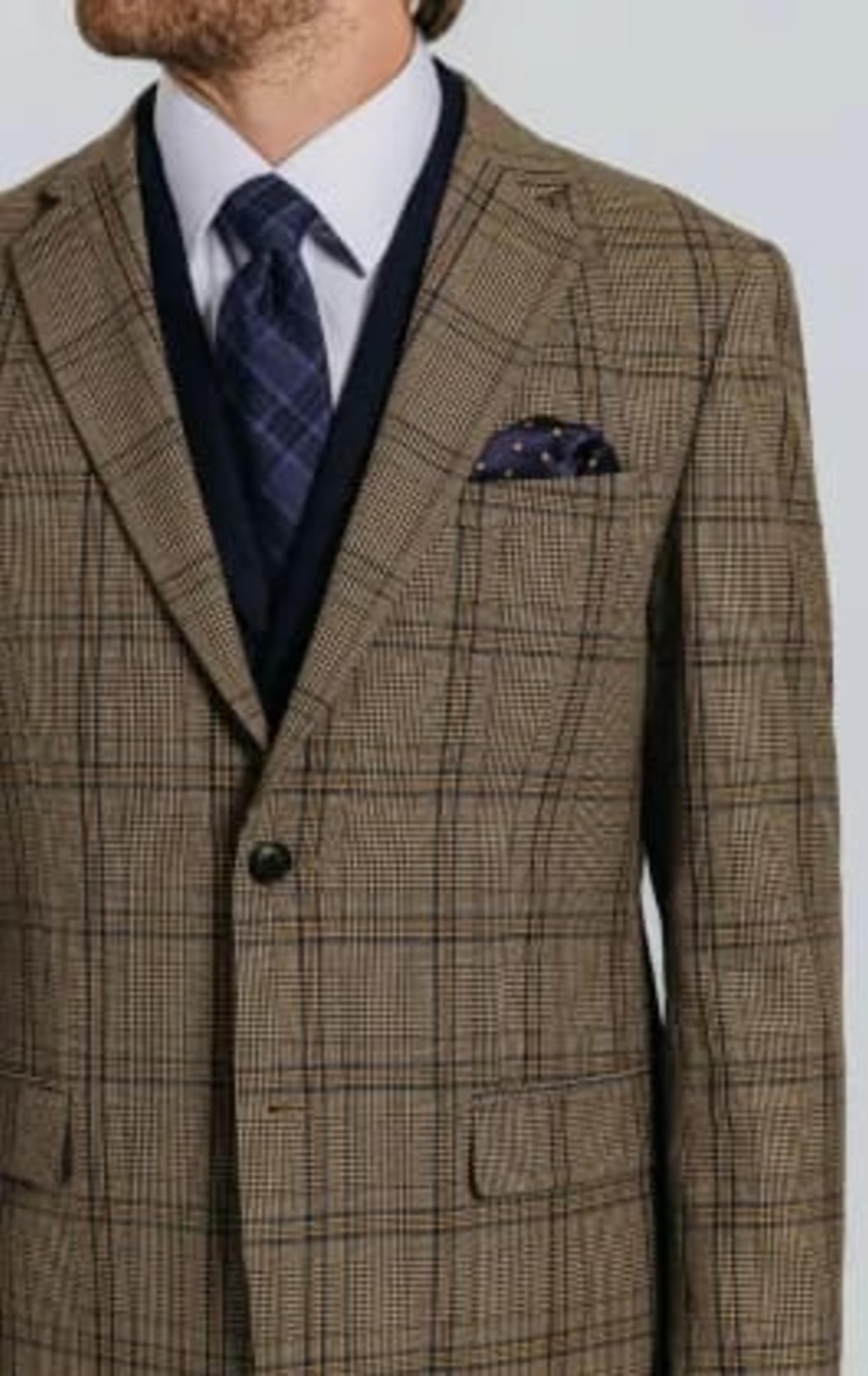 Brown Bold Check Jacket thumbnail 6