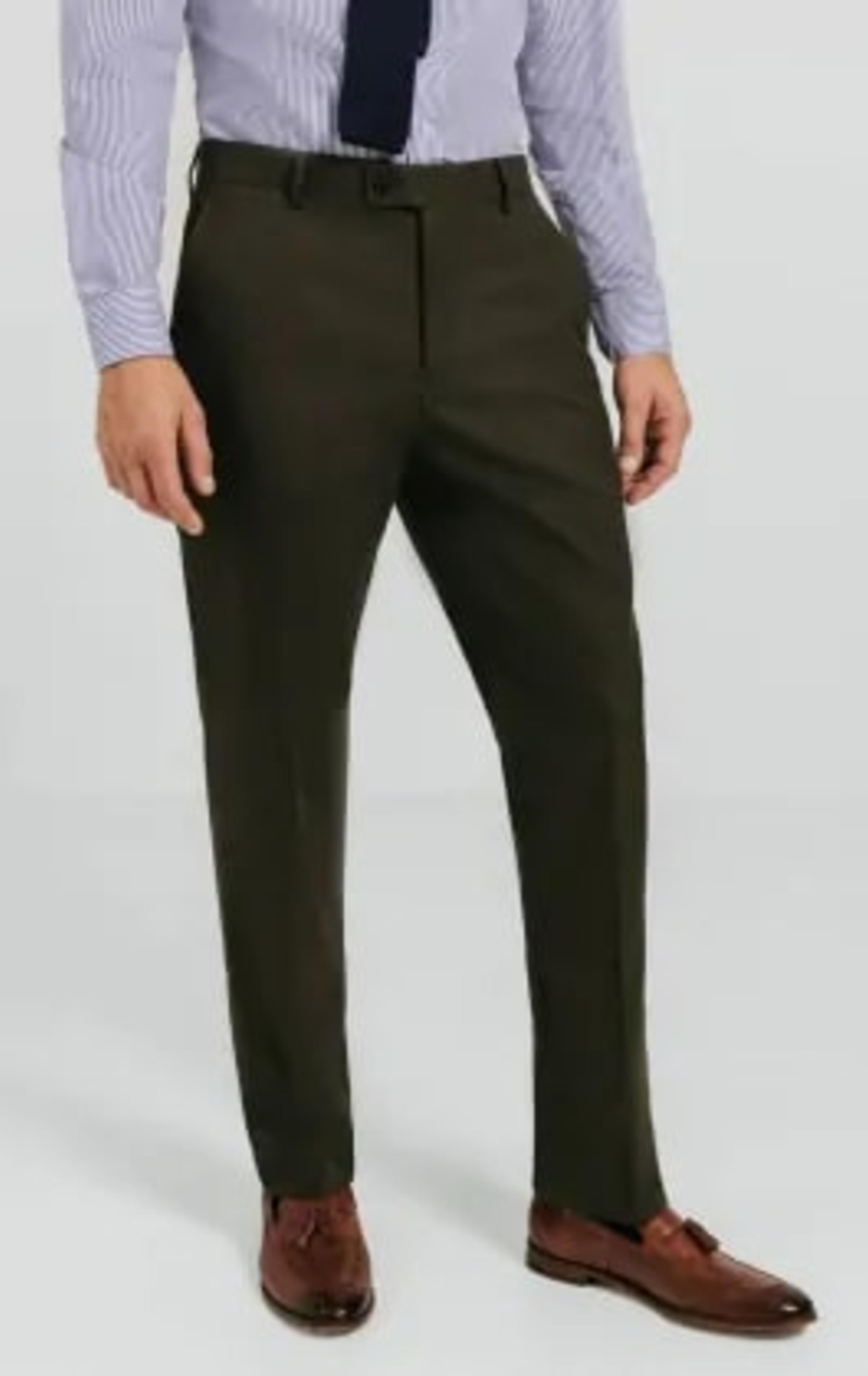 Dark Green Twill Suit thumbnail 8