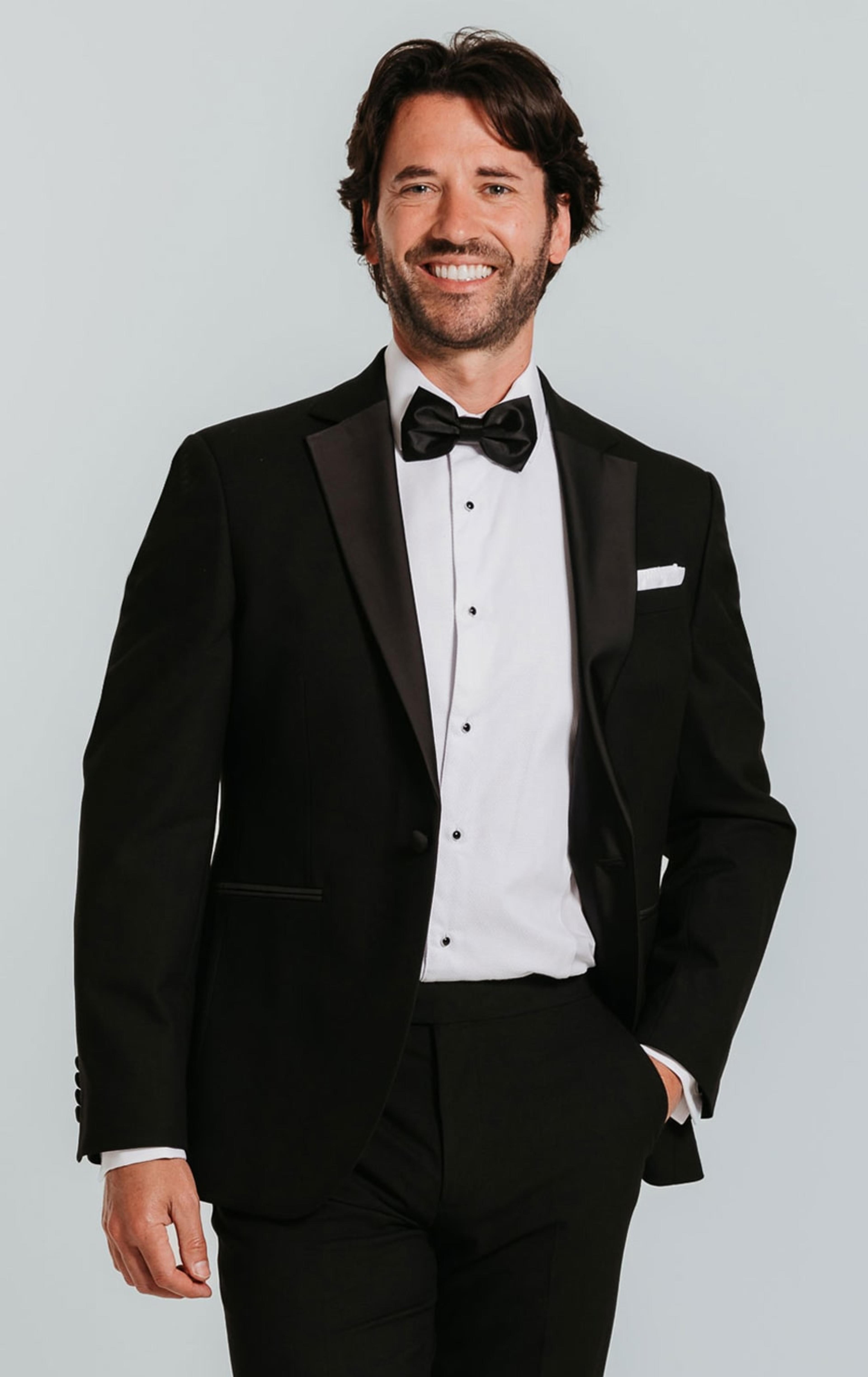 Dobell Black Tuxedo with Notch Lapel