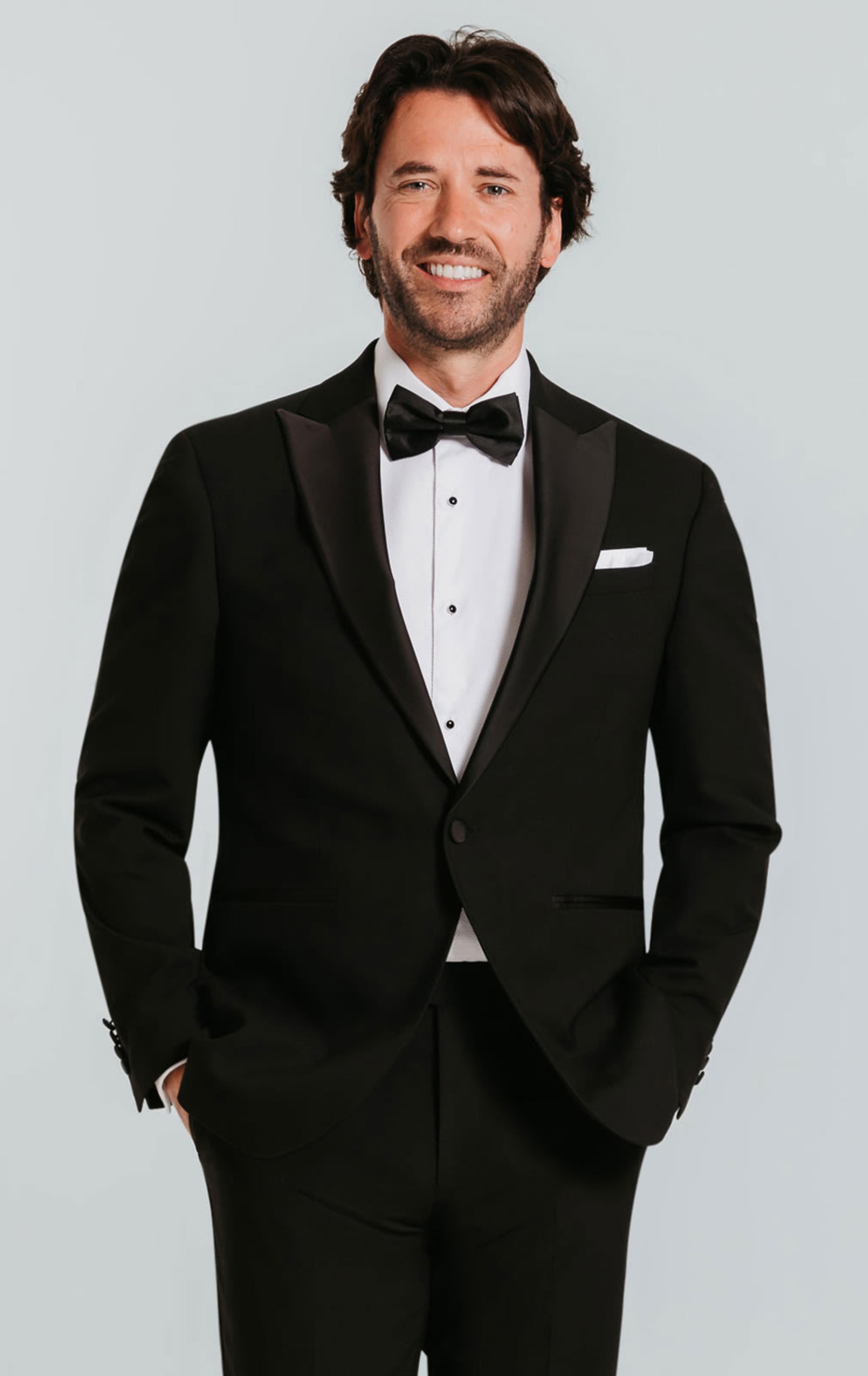 Dobell Black Tuxedo with Peak Lapel primary image