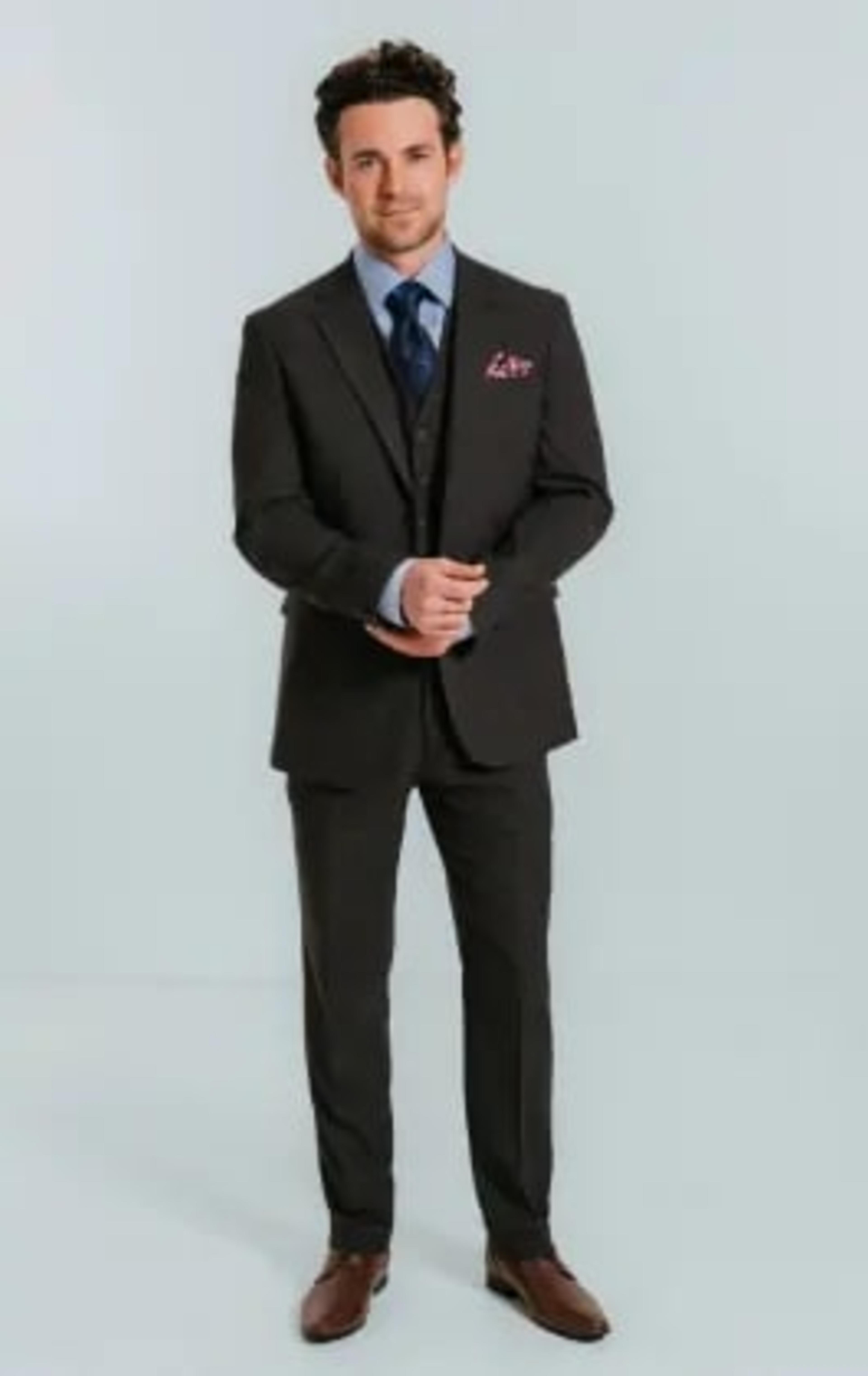 Dobell Charcoal 3 Piece Suit thumbnail 3