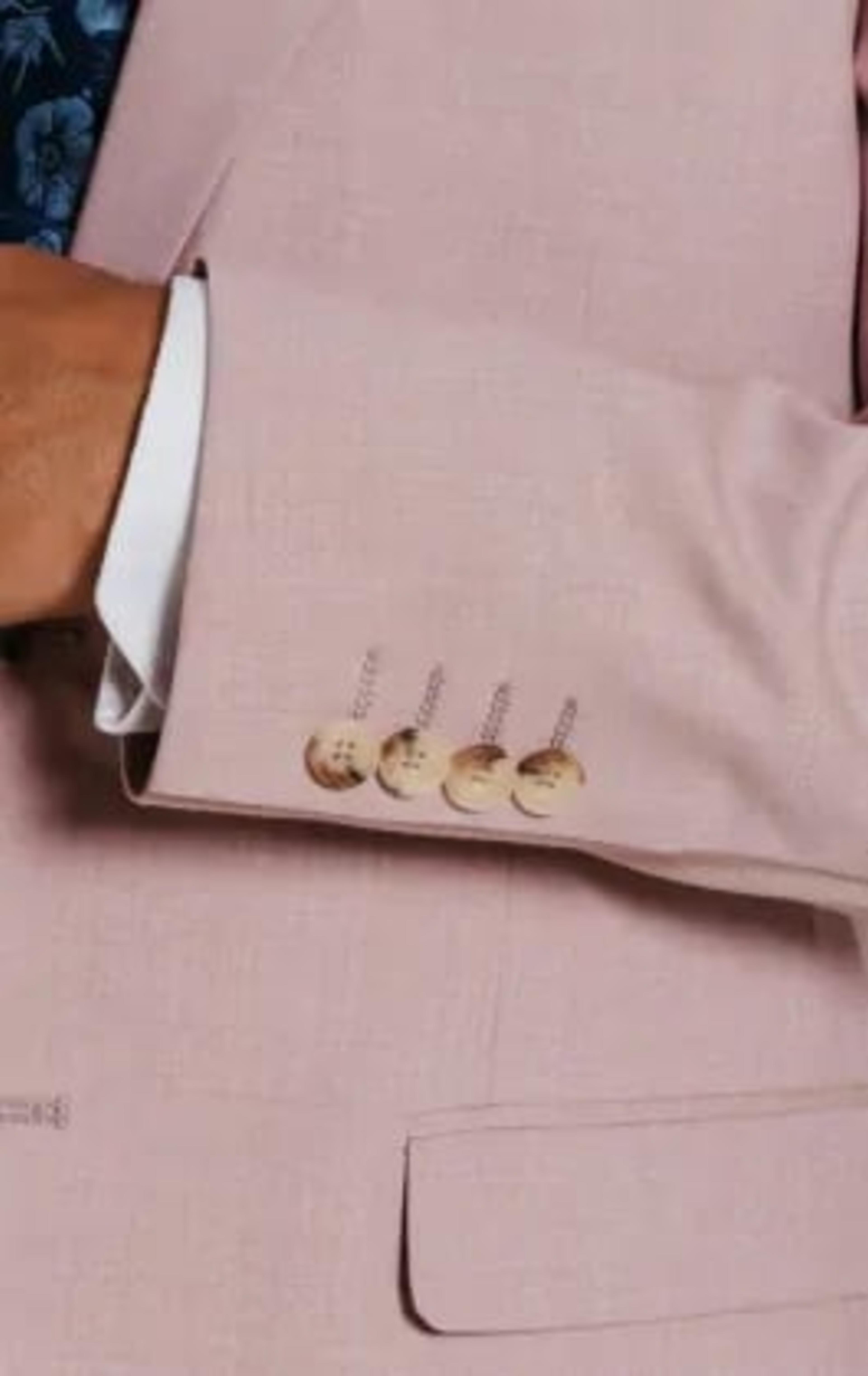 Dobell Dusty Pink Suit with Peak Lapel thumbnail 5