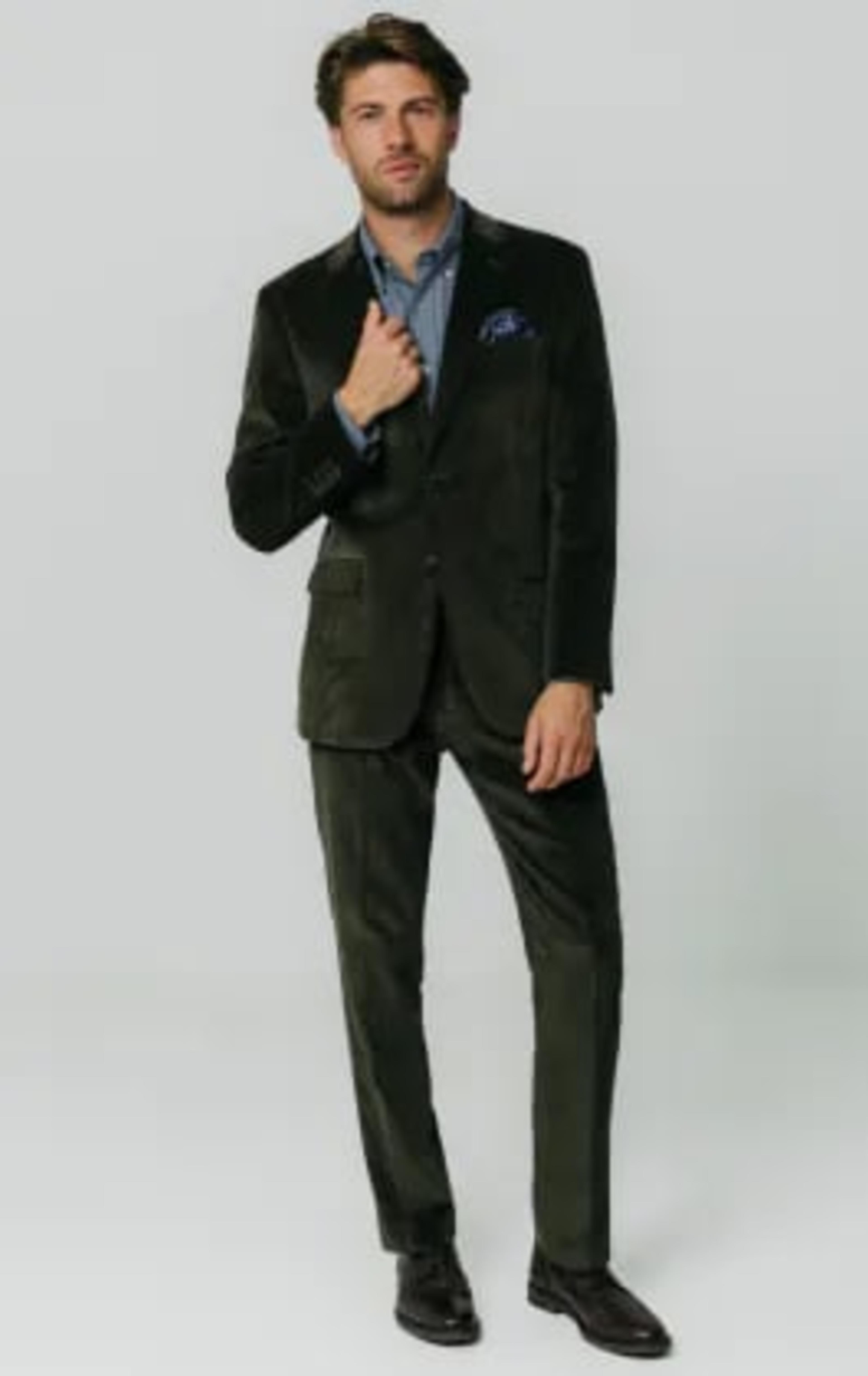 Dobell Green Corduroy Suit thumbnail 3