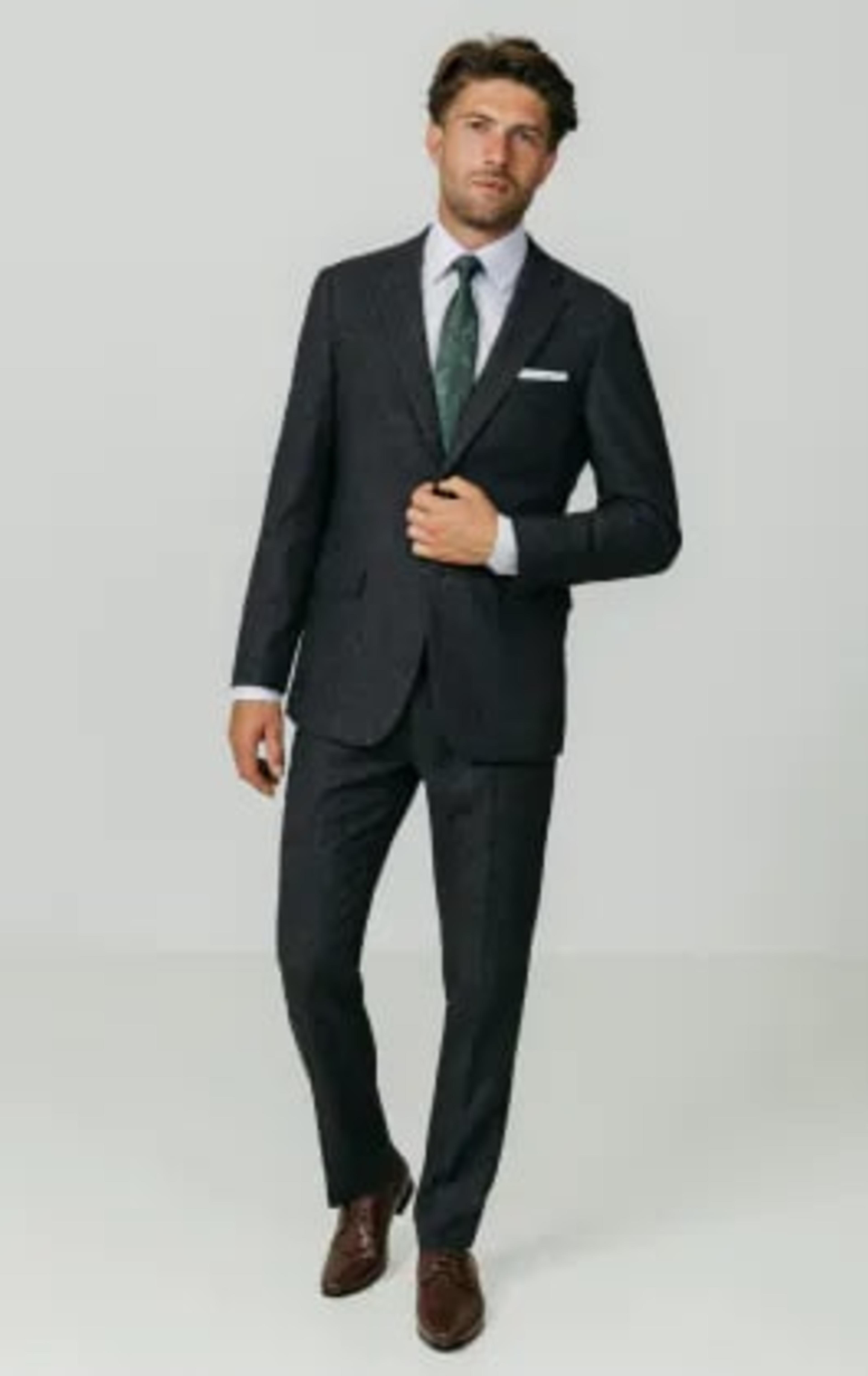 Dobell Grey Donegal Tweed Suit thumbnail 4