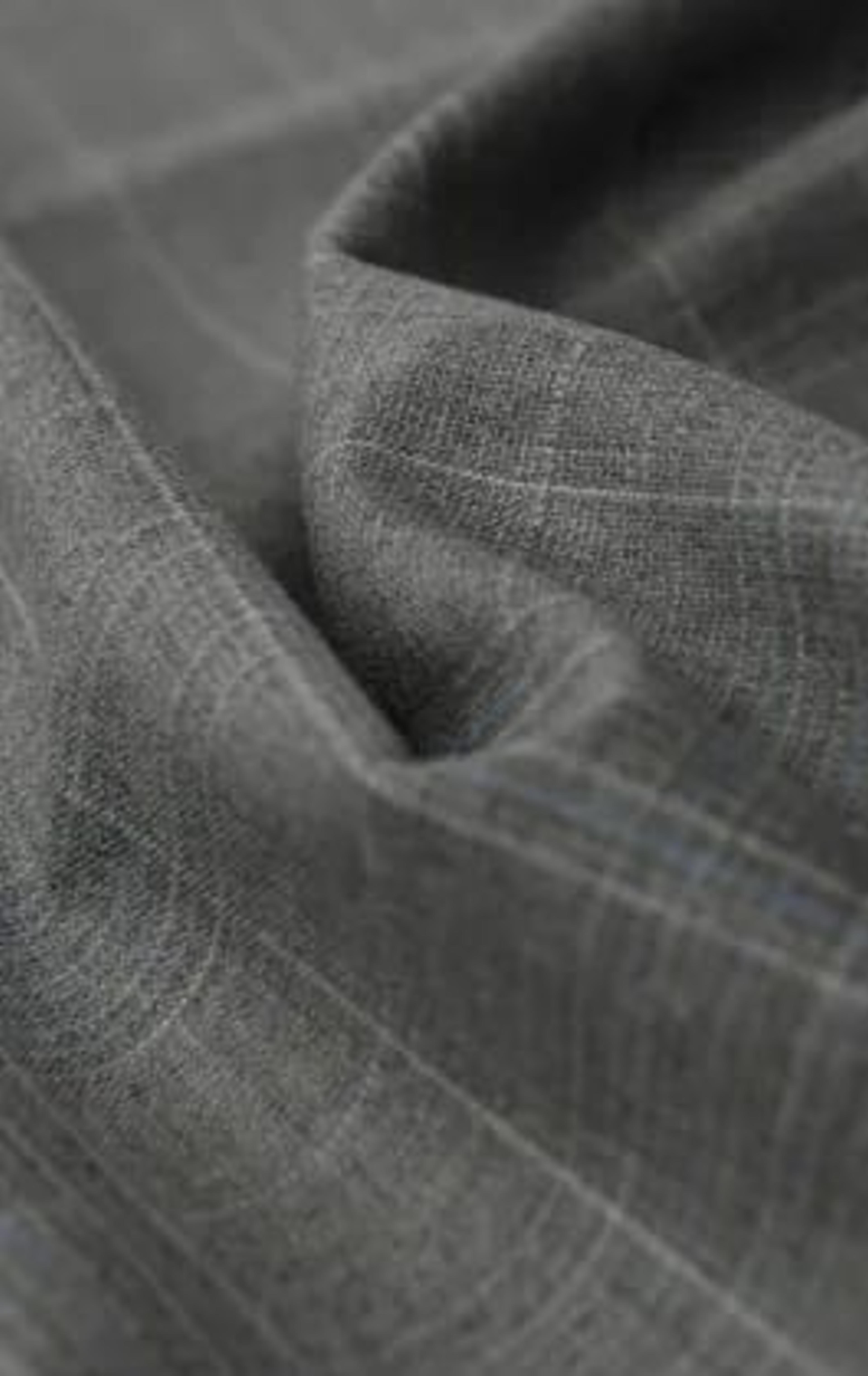 Dobell Light Grey Check 3 Piece Suit thumbnail 9