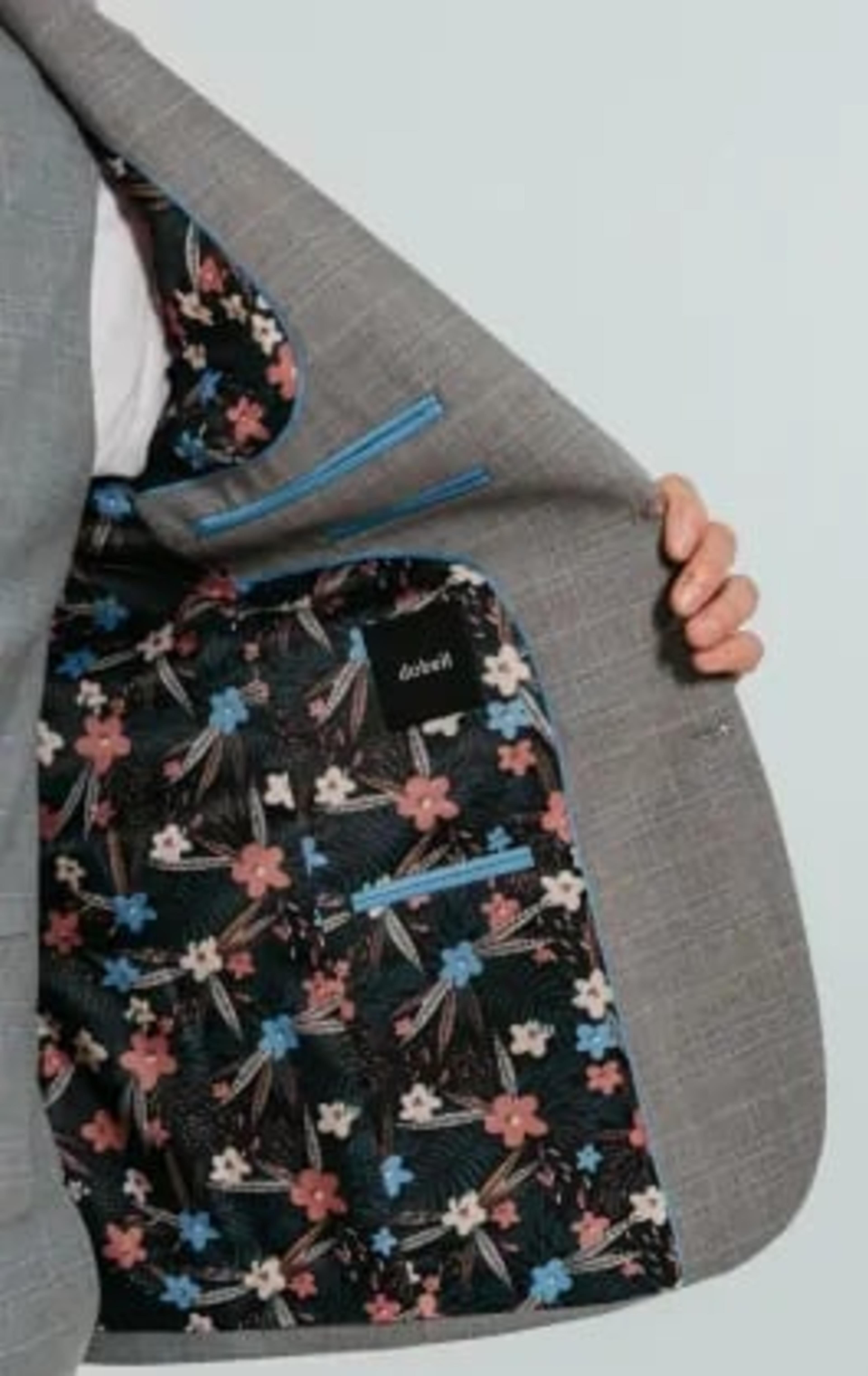 Dobell Light Grey Check Suit thumbnail 6