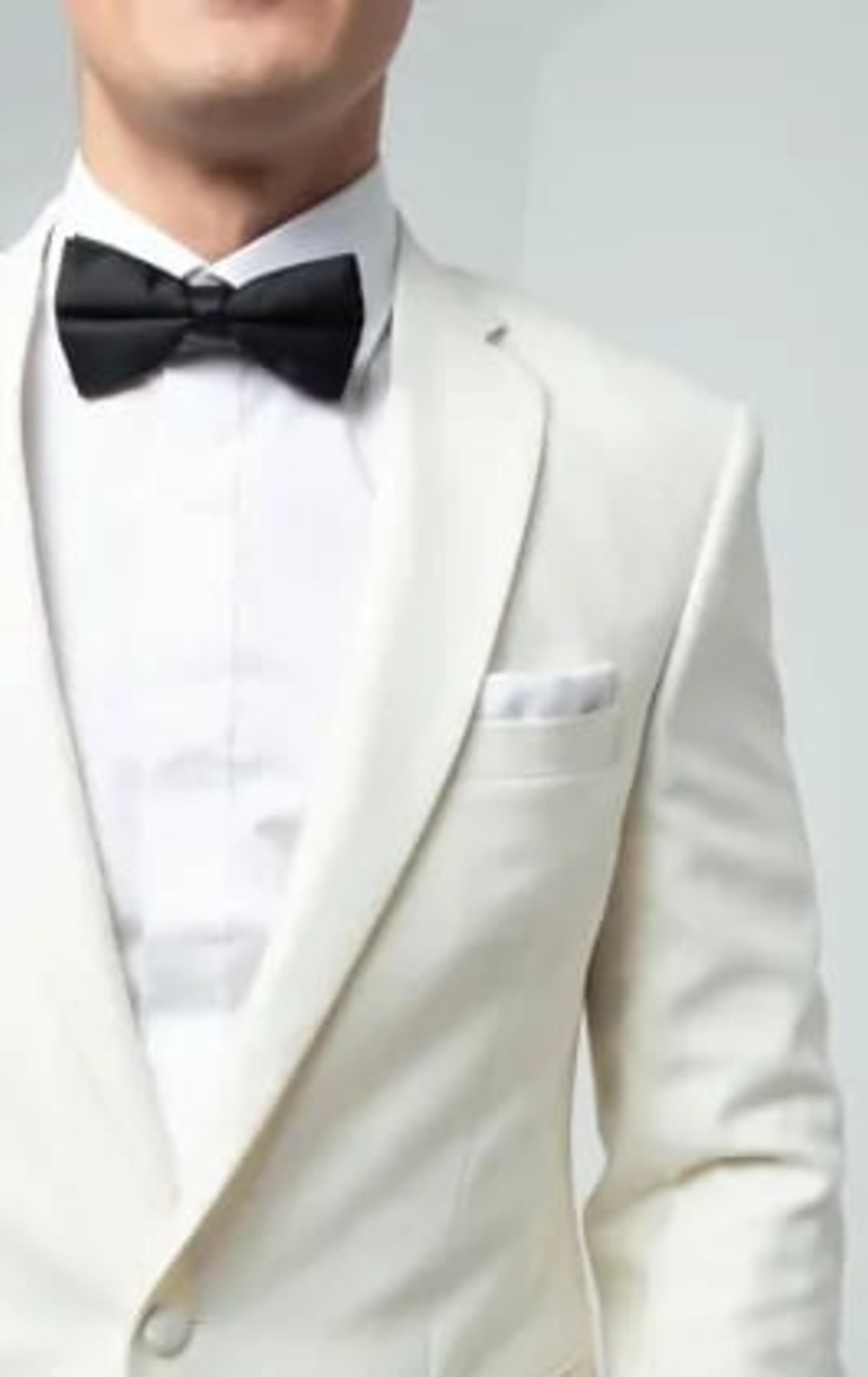 Dobell White Notch Lapel Tuxedo Jacket thumbnail 5