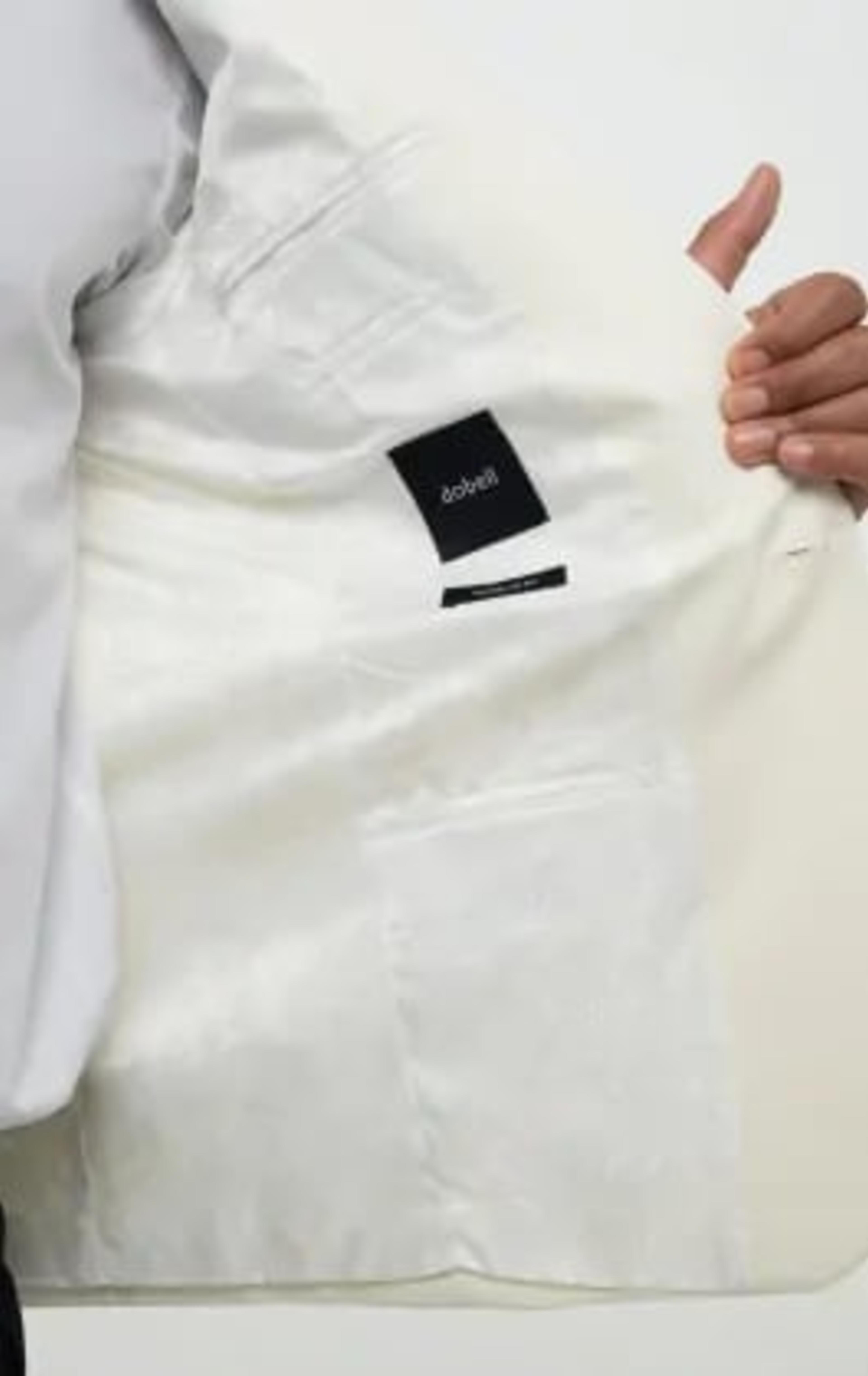 Dobell White Shawl Lapel Tuxedo Jacket thumbnail 6