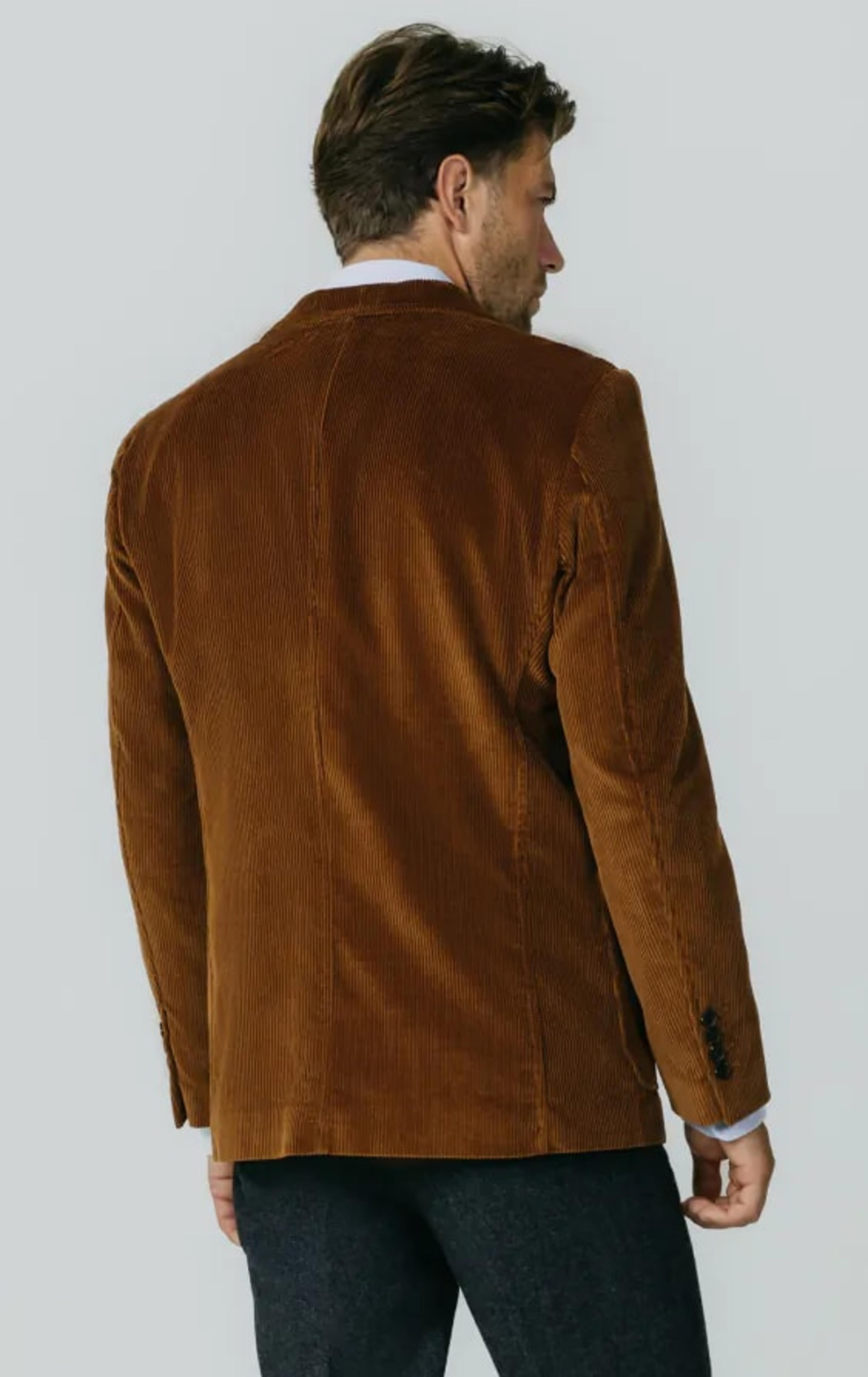Mid Brown Corduroy Jacket with Patch Pockets thumbnail 7