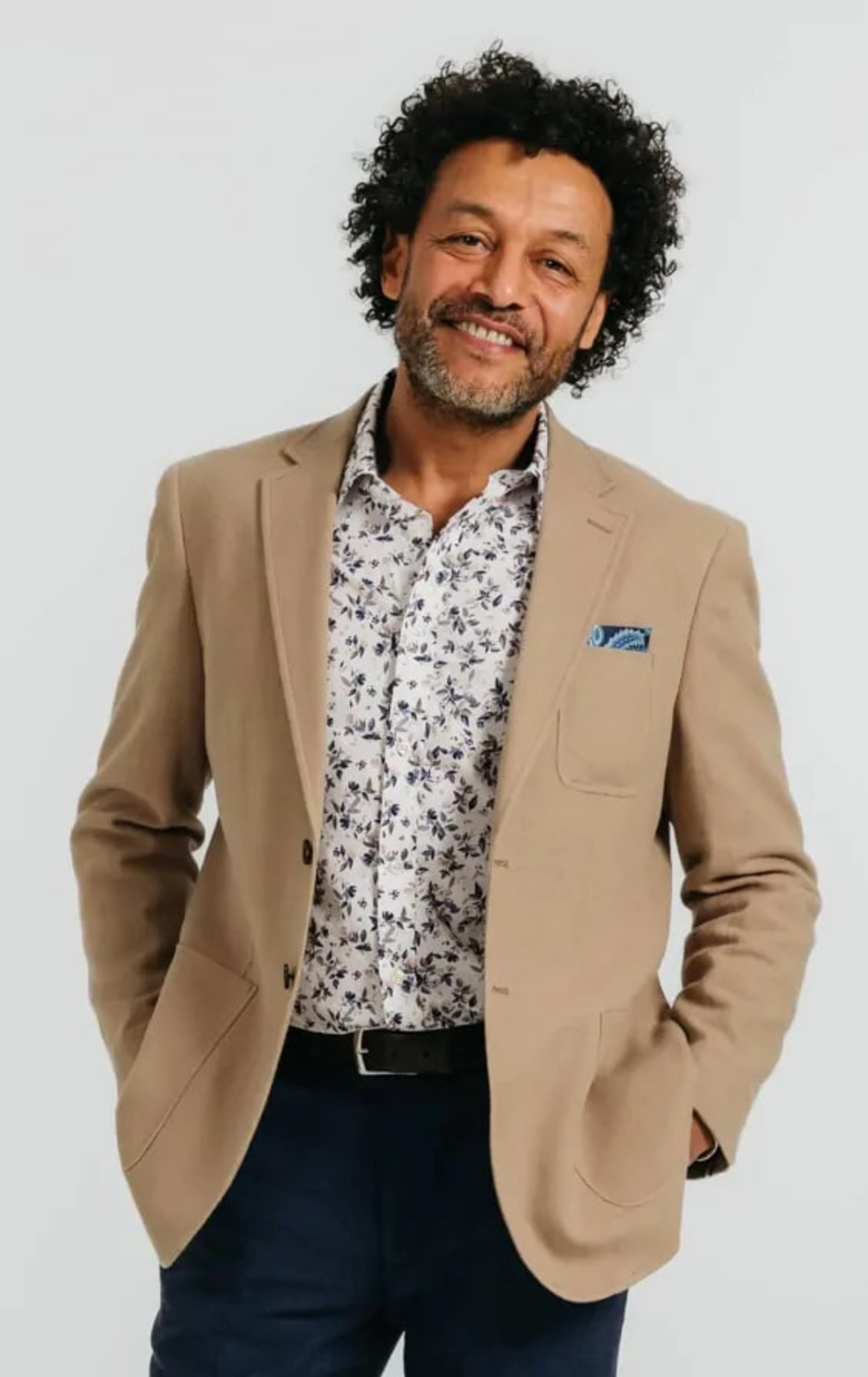 Tan Linen Twill Jacket thumbnail 2