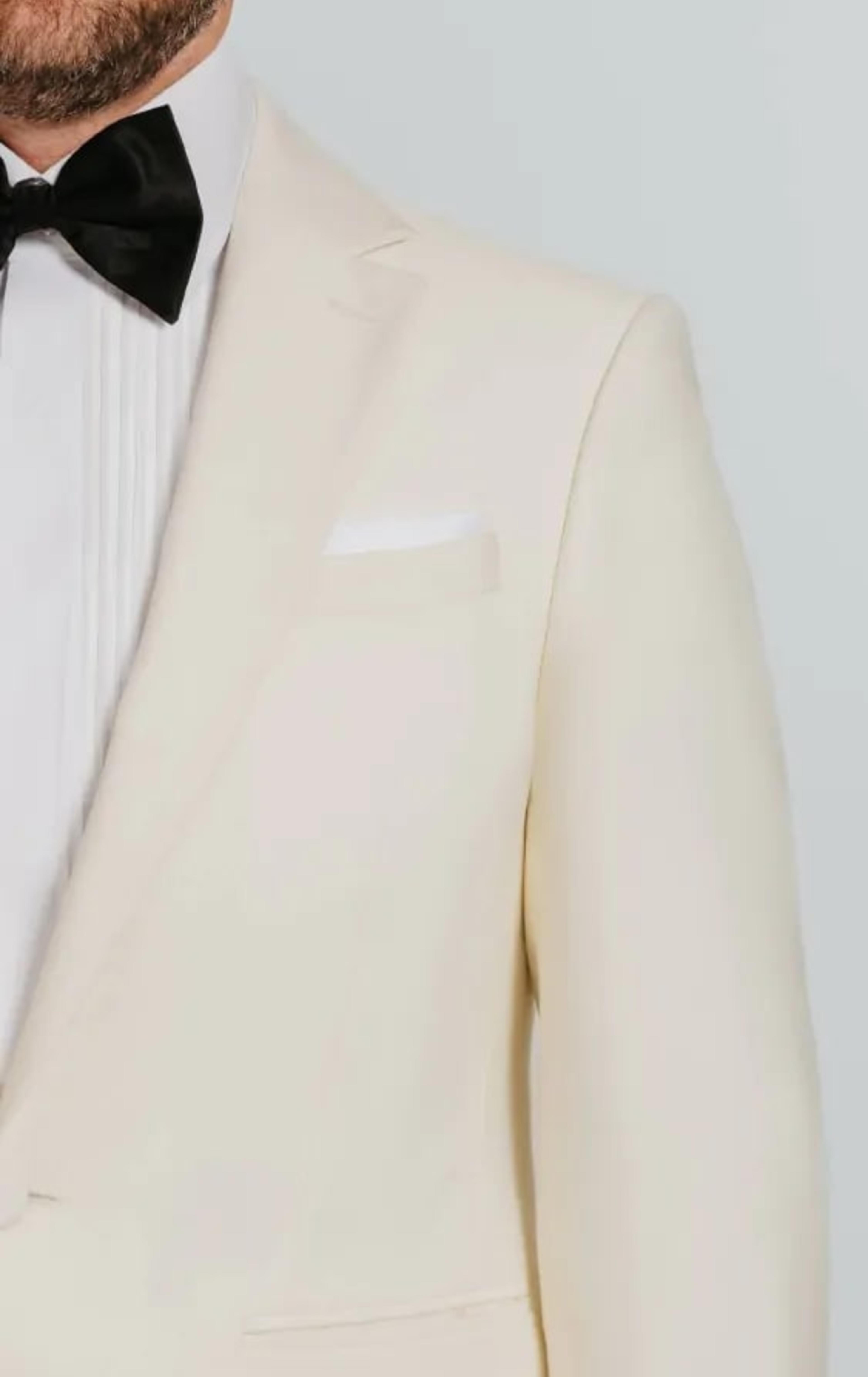 White Notch Lapel Tuxedo thumbnail 6