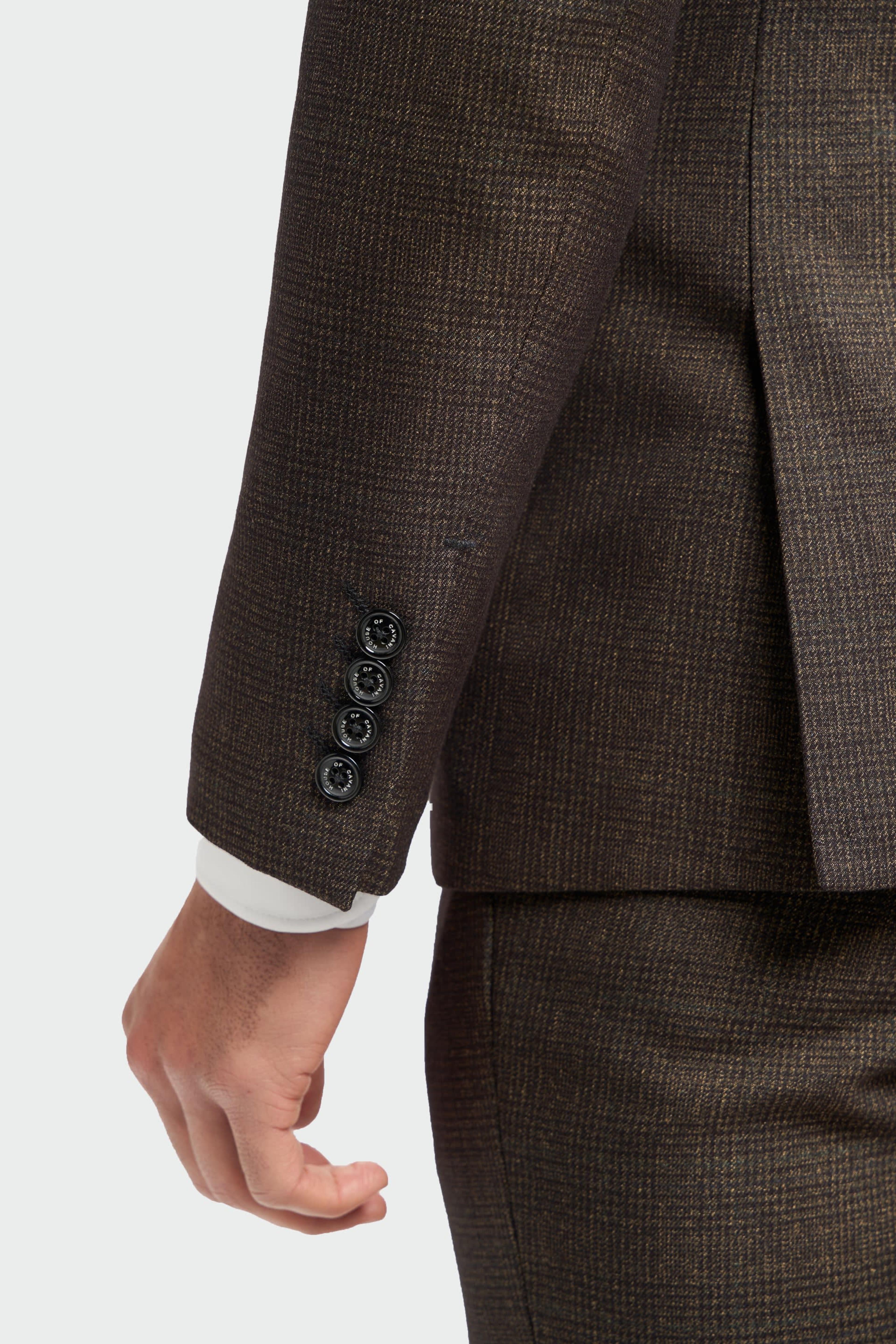 Caridi Brown Regular Check Three Piece Suit thumbnail 8