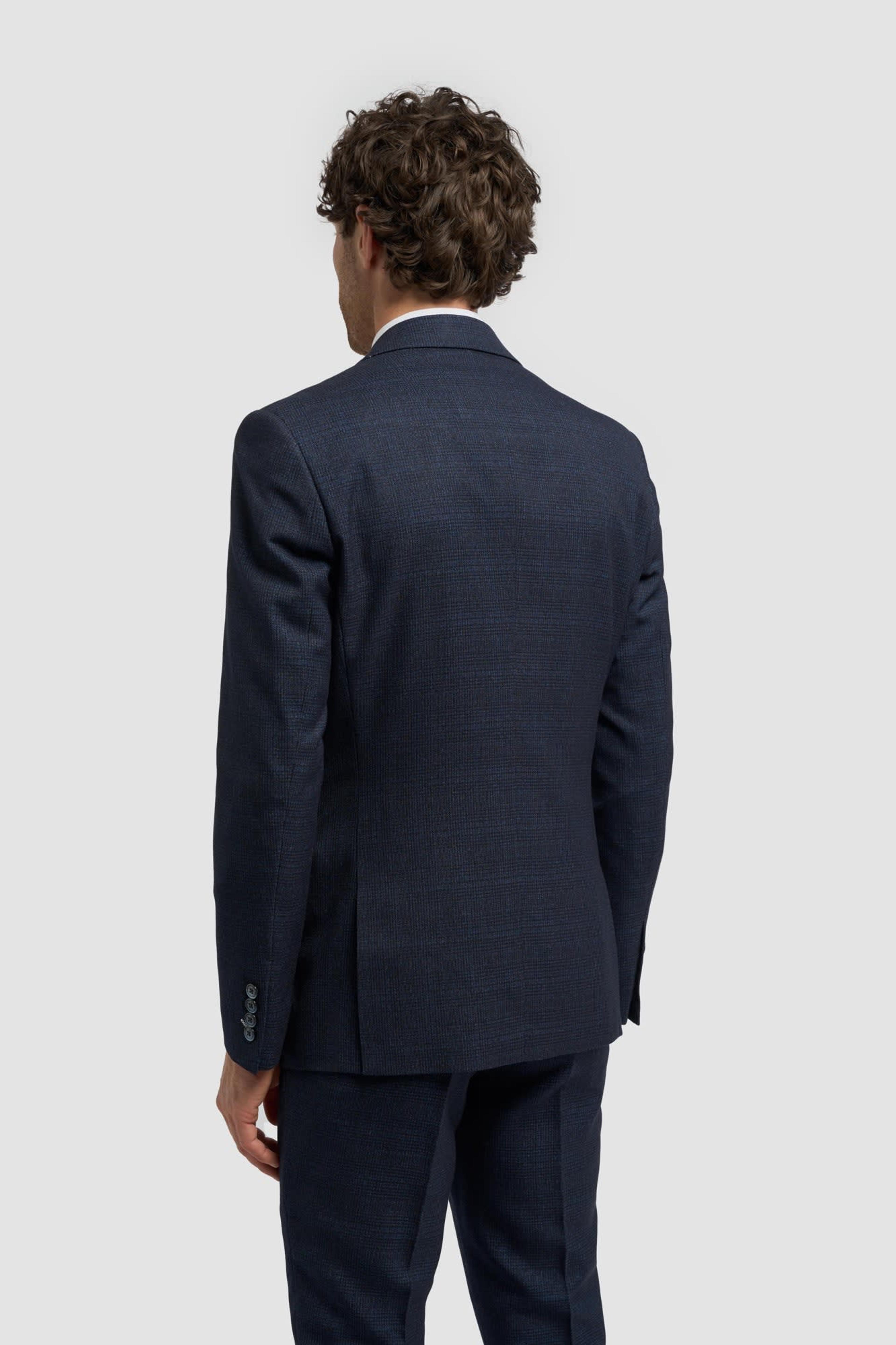 Caridi Navy Regular Check Three Piece Suit thumbnail 5