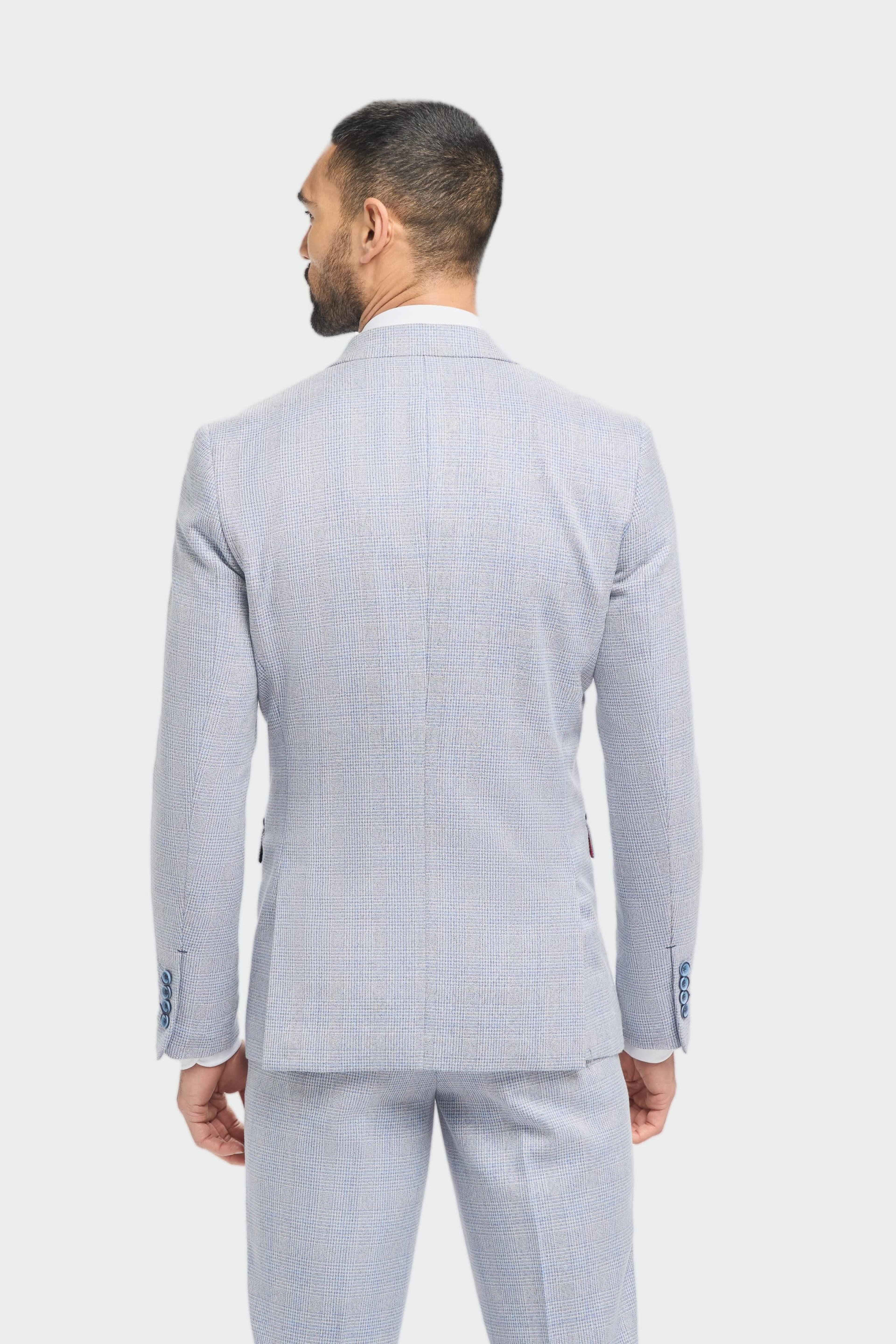 Caridi Sky Regular Check Three Piece Suit thumbnail 7