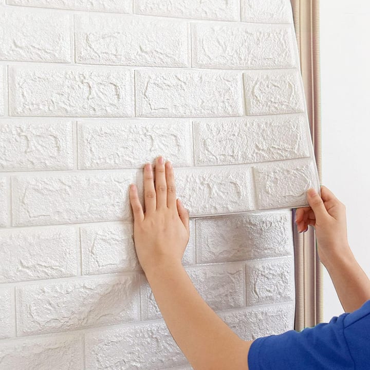 3D Foam Wallpapers Self-Adhesive, Waterproof, Soundproof, XPE Material, 28x30inch for Home and Office Décor