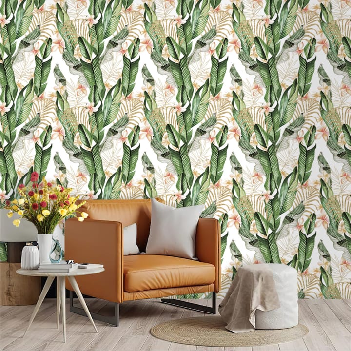 Self-Adhesive Wallpaper size: 6feet 7 inch/ 18 inch Custom Wall Decoration Bedroom Background Wall Pvc Wall Stickers Kitchen Oil Proof Stickers.