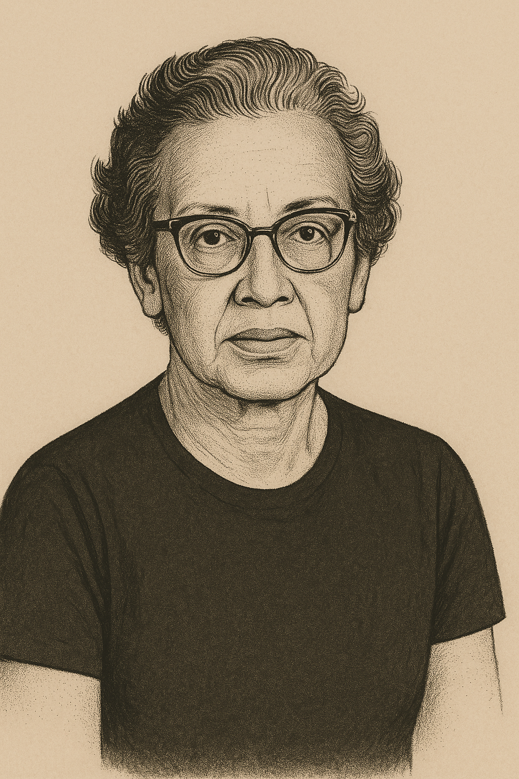 AI-generated portrait of Katherine Johnson