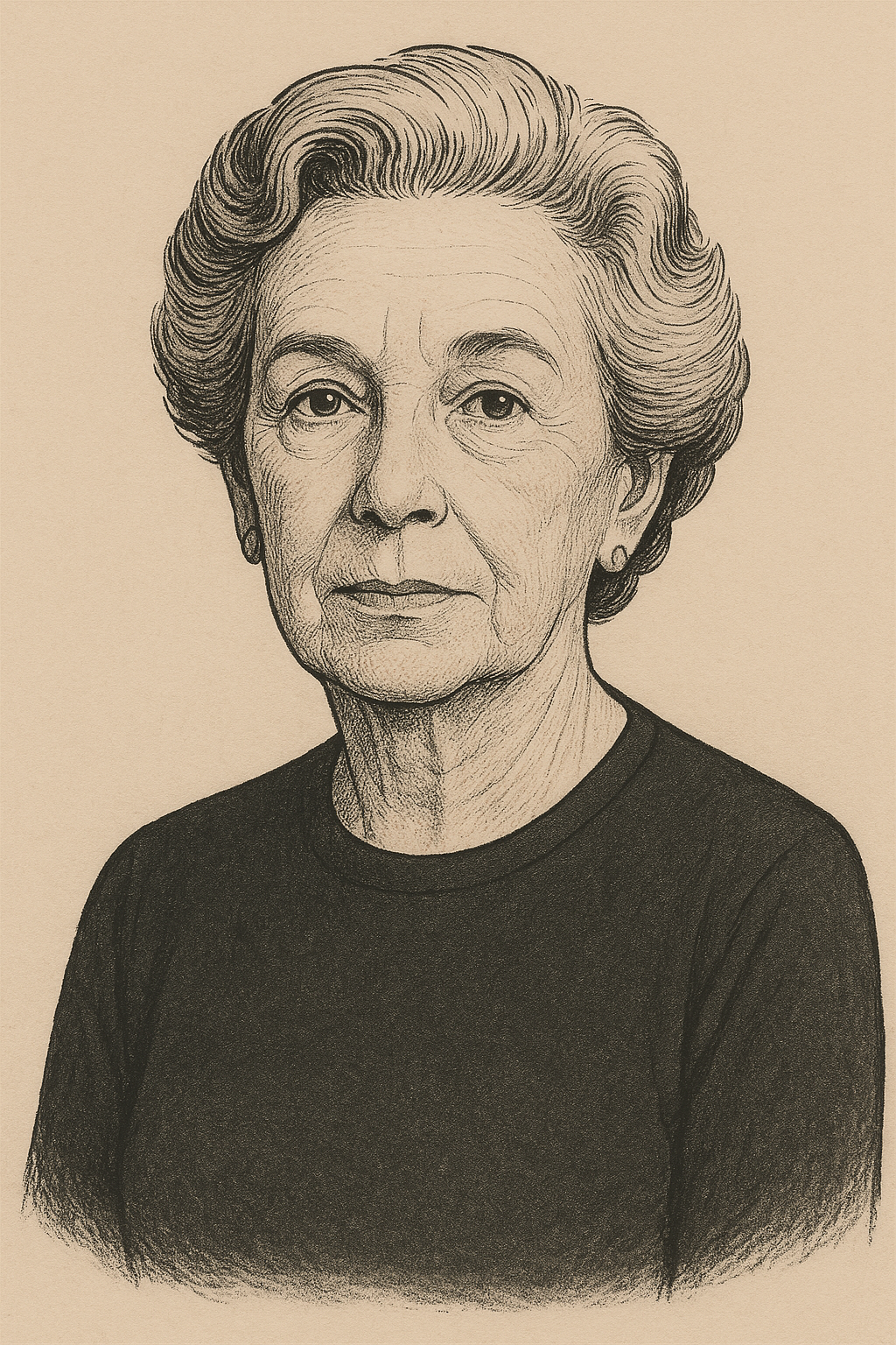 AI-generated portrait of Mary Wells Lawrence