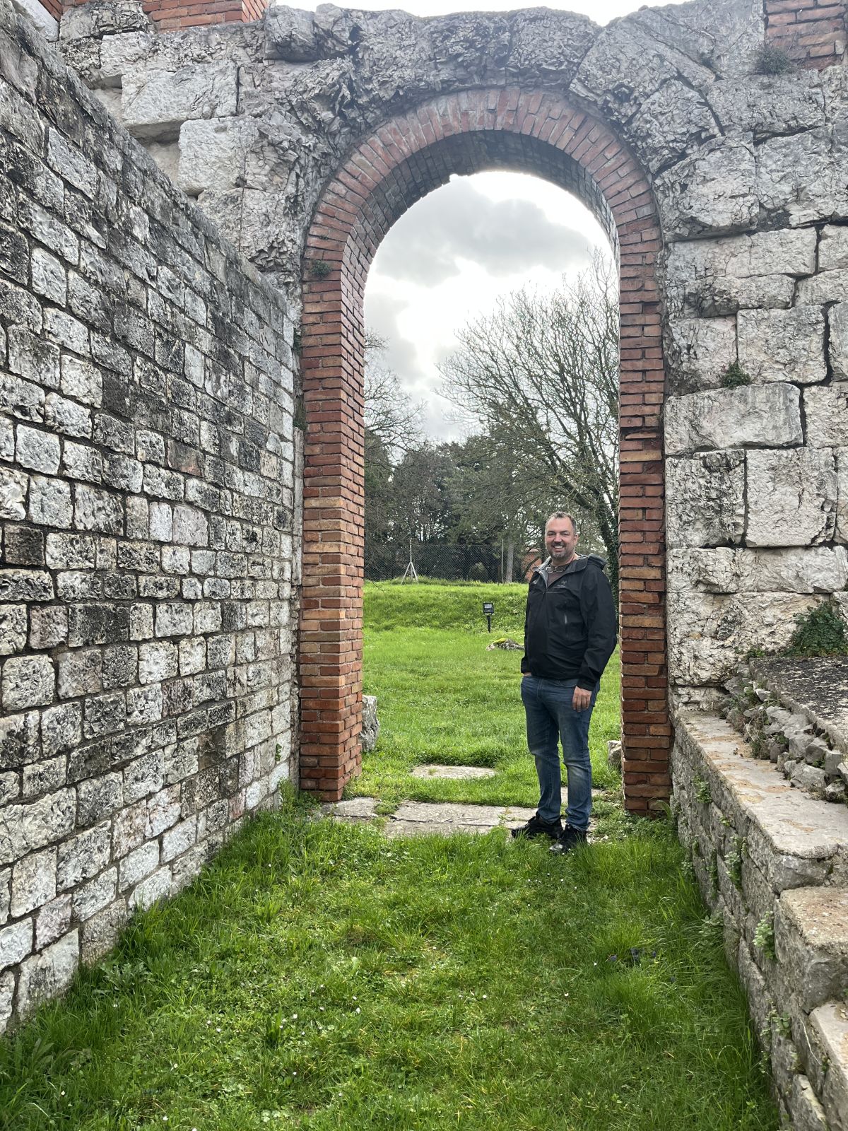 Alex at Roman Amphiteater in Gubbio