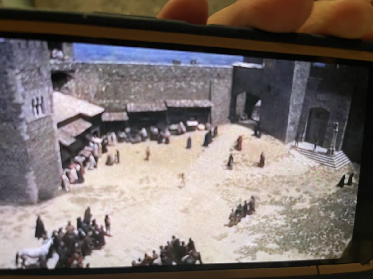 Still of "conversion scene" square from the film.