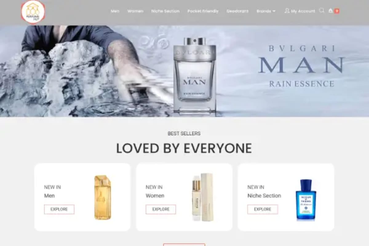 Perfume Hut website