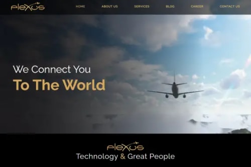 Plexus Aviation website by Nexgeno