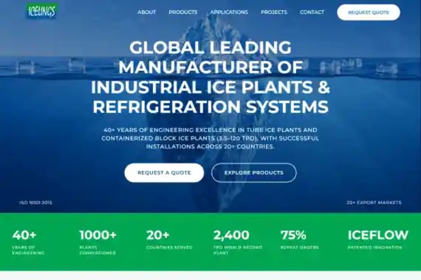 Icelings website designed by Nexgeno
