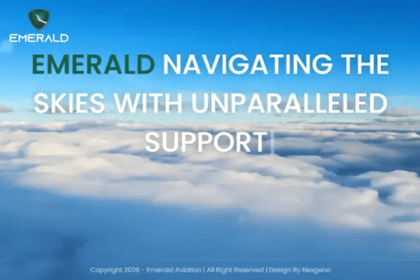 Emerald Aviation website designed by Nexgeno
