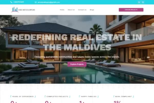 AMZ Developers website designed by Nexgeno