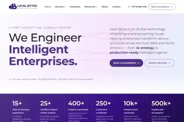 Loyal Bytes website designed by Nexgeno
