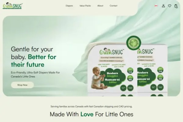 Green Snug website designed by Nexgeno