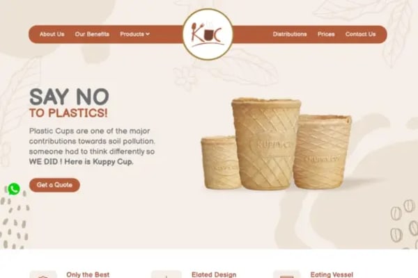 Krisp Urban Cutlery website designed by Nexgeno
