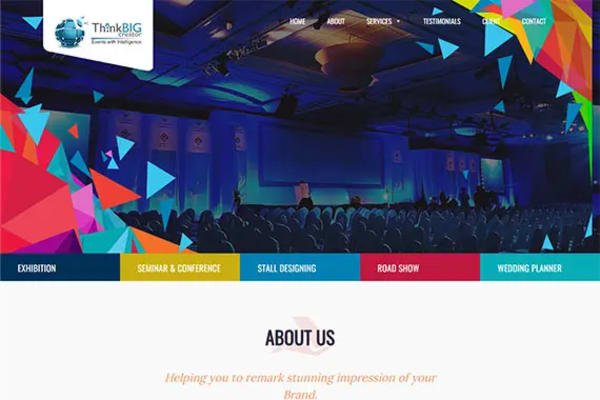 Think Big Creators website designed by Nexgeno