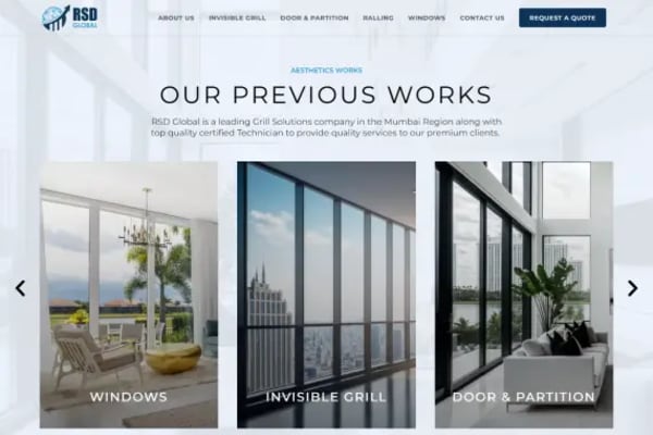 RSD Global website designed by Nexgeno