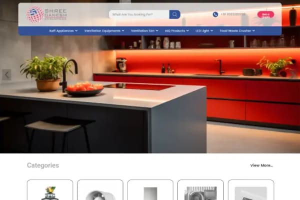Shree Ganesh Enterprise website designed by Nexgeno