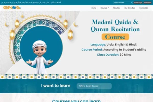 GNOA Online Academy website designed by Nexgeno