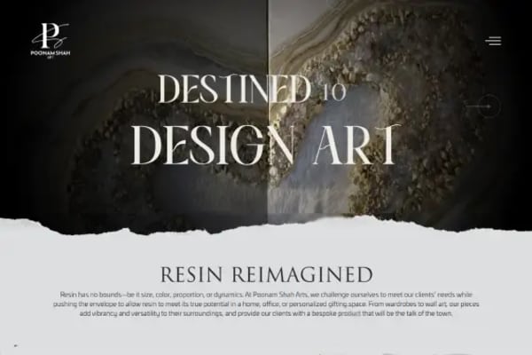 Poonam Shah Art website designed by Nexgeno