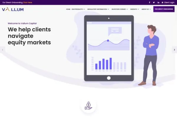 Vallum website designed by Nexgeno