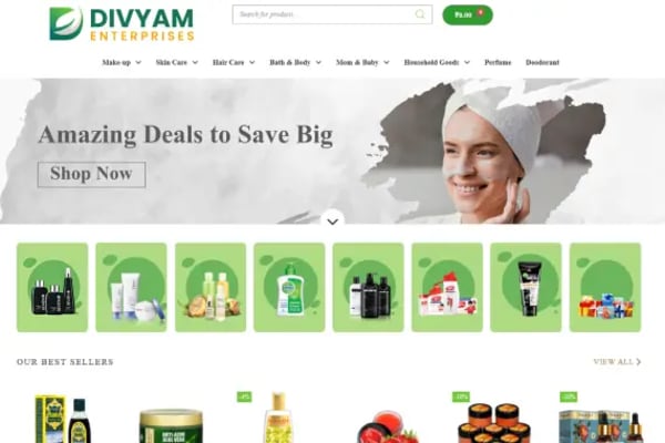 Divyam Enterprises website designed by Nexgeno